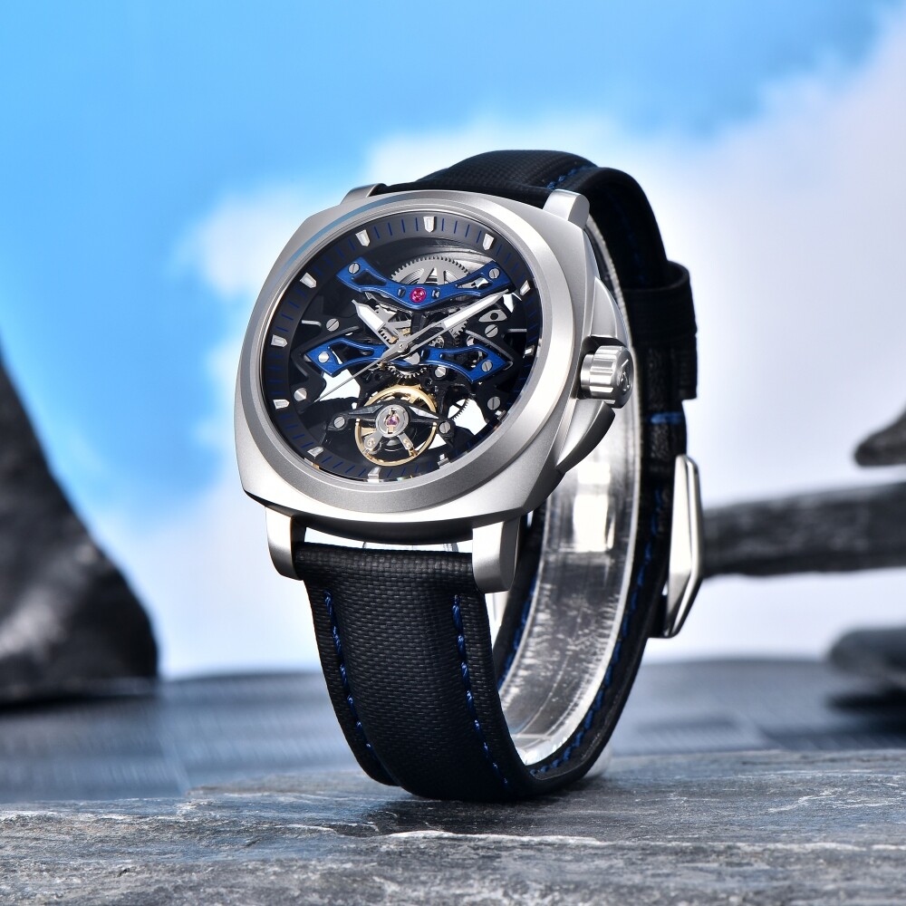 Men’s Automatic Mechanical Watch 100M Waterproof Sapphire Glass Luminous Hollow