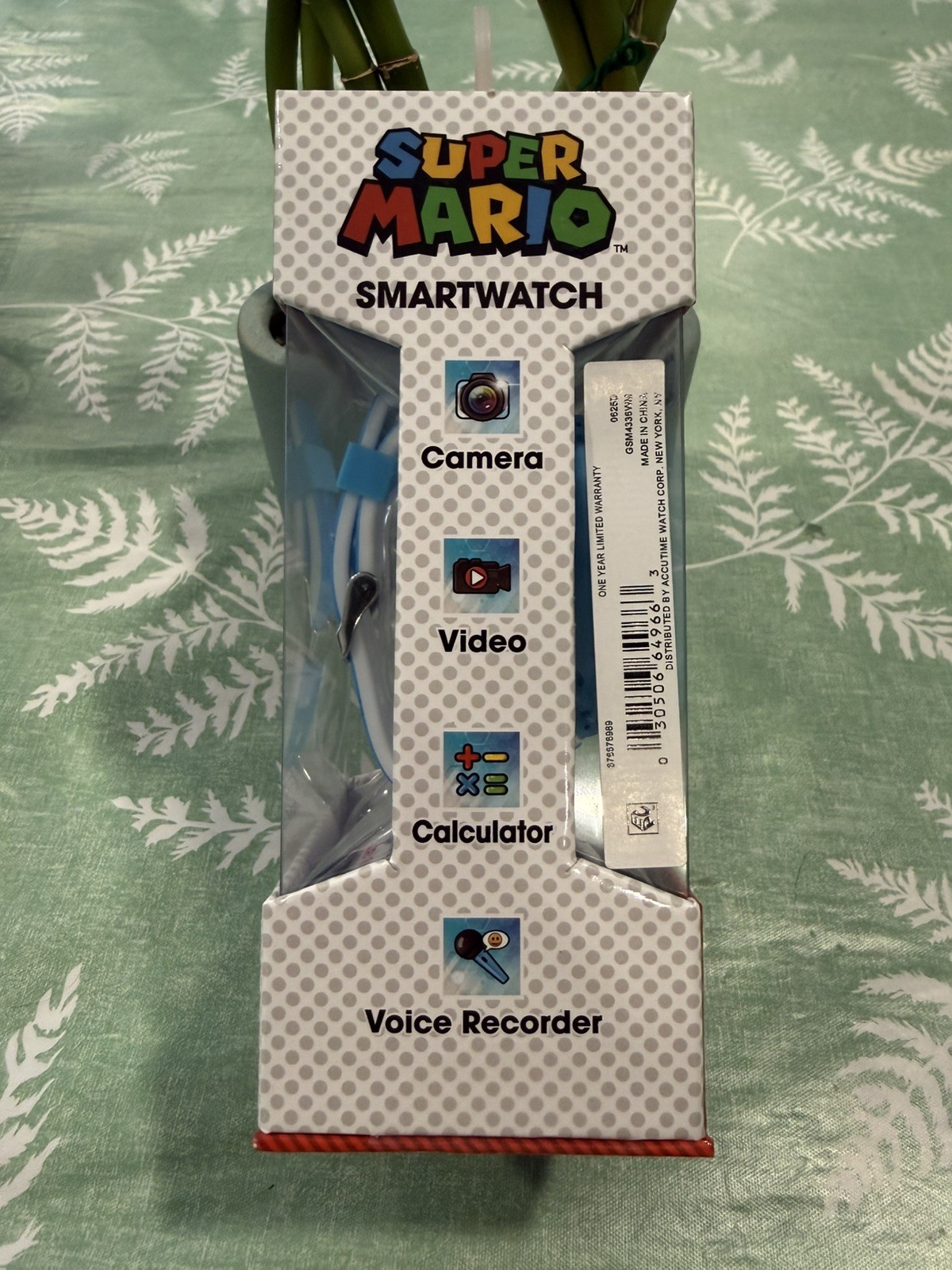 Kids Super Mario Light Up Interactive Smartwatch – Blue