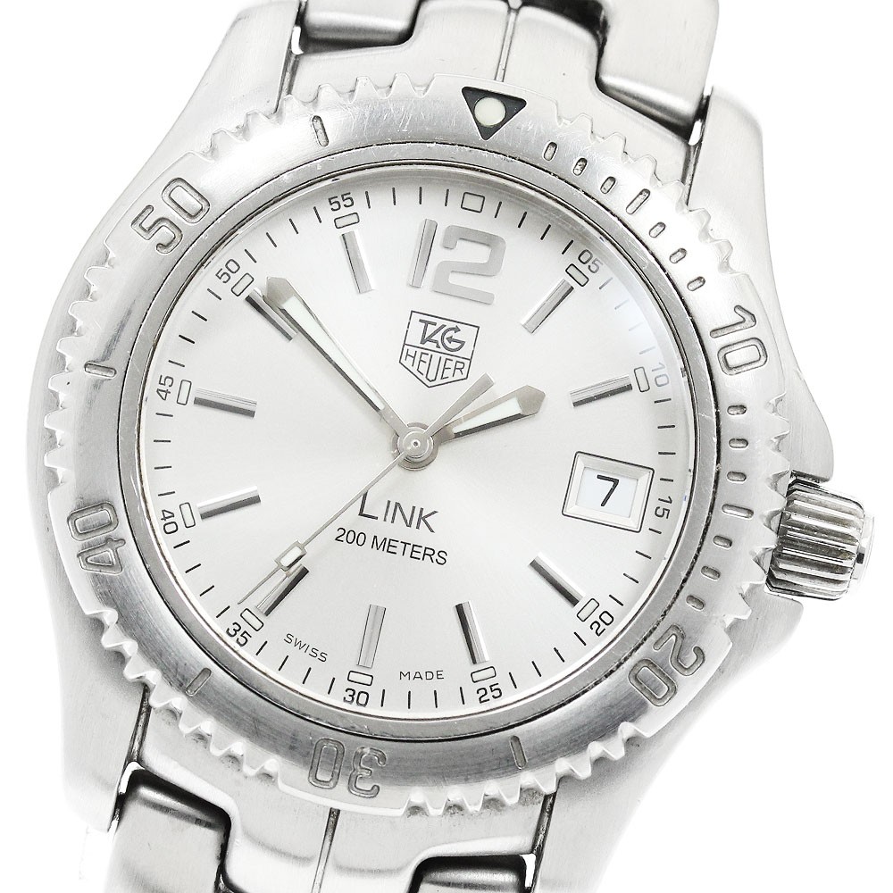 TAG HEUER Link WT1212-0 Date Silver Dial Quartz Men’s Watch_938577