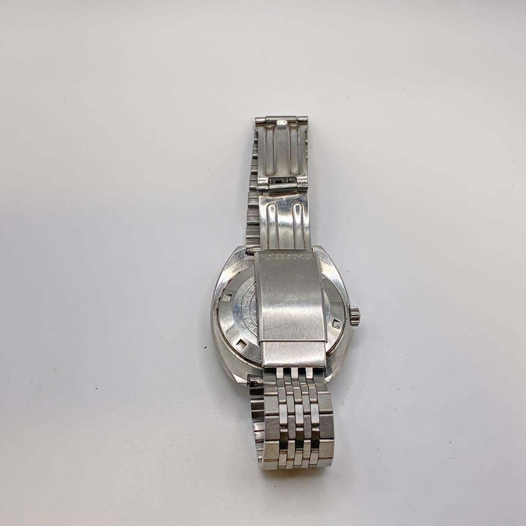 Citizen Leopard Watch Silver Day-Date 26 Jewels Mens Wristwatch Timepiece