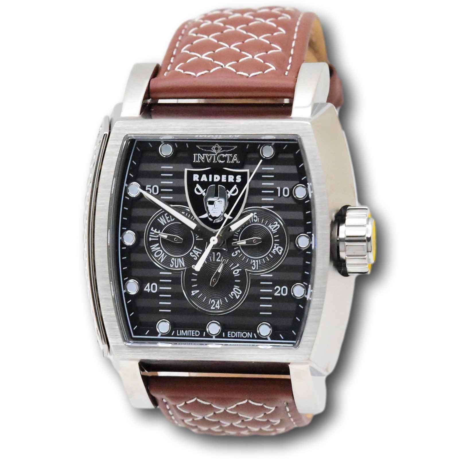 Invicta NFL Las Vegas Raiders Men’s 48mm Limited Edition S1 Rally Watch 45078