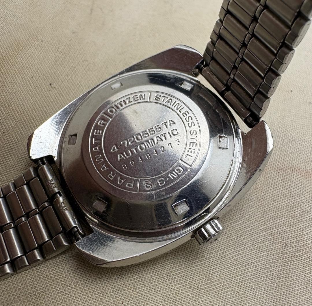 Citizen Leopard Super Beat Auto Watch Working 38mm 18.5cm 7.28in Vintage Japan