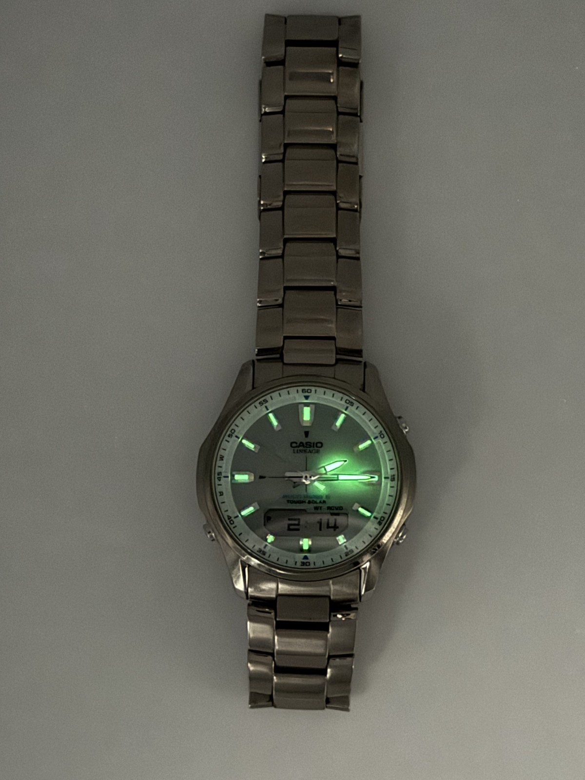 [Exc+5] CASIO Lineage LCW-M100T Titanium Solar Wave Ceptor Men’s Watch 17.5cm