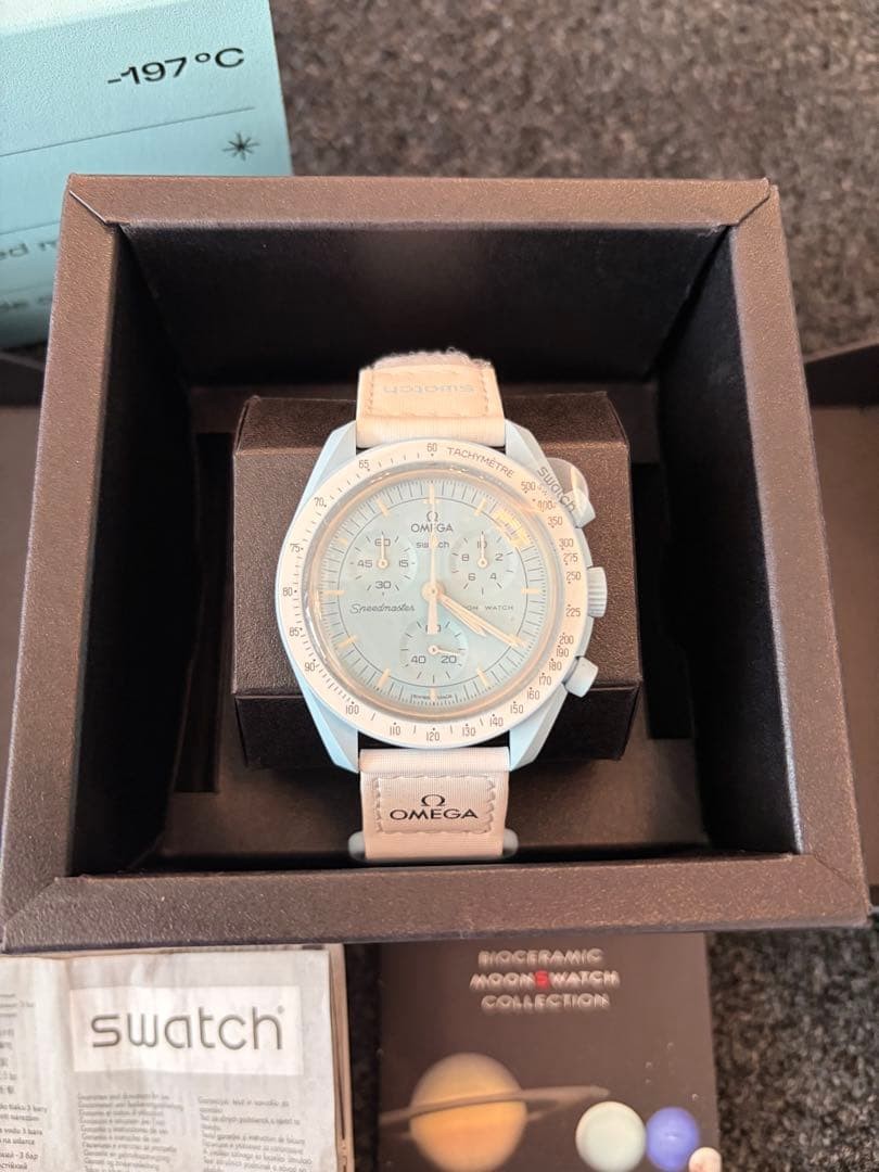 OMEGA X SWATCH Mission to Uranus Pastel Blue japan