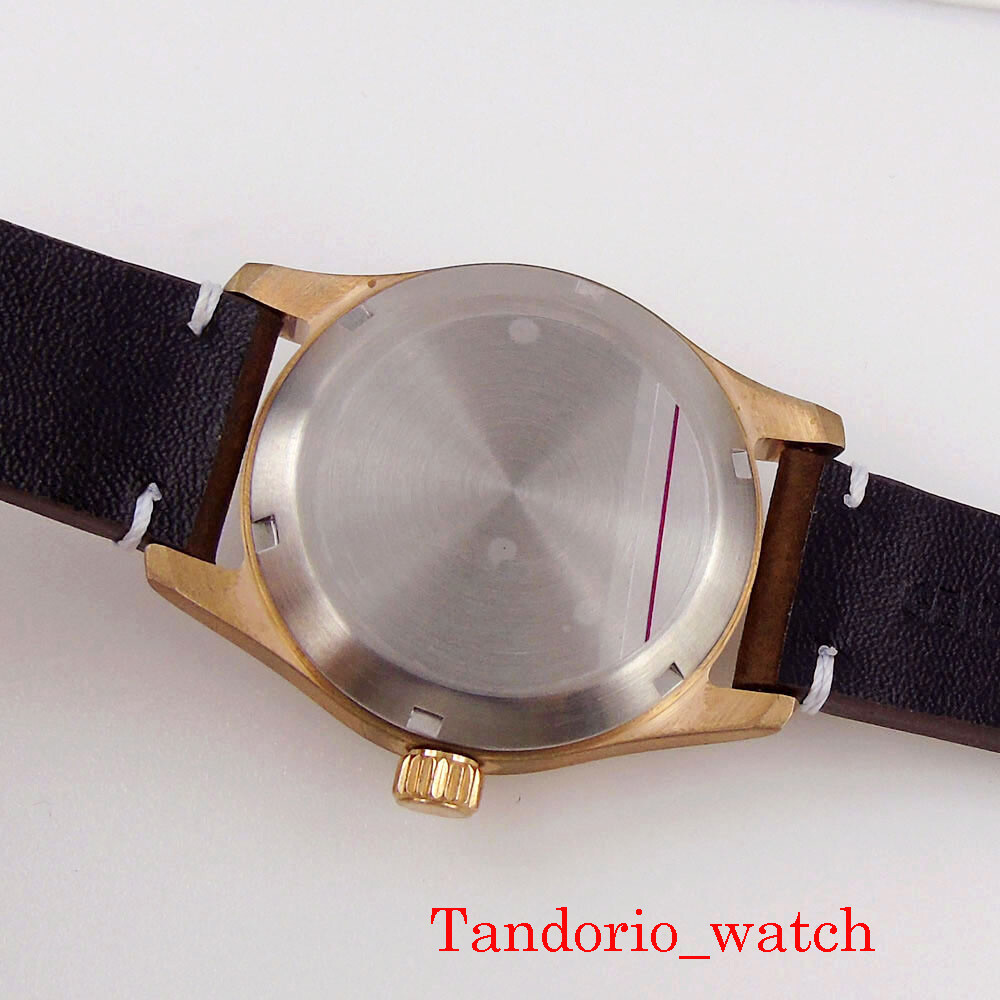 NH35 Automatic Men Watch CuSn8 Bronze Sapphire Glass Luminous 200mm Top Brand