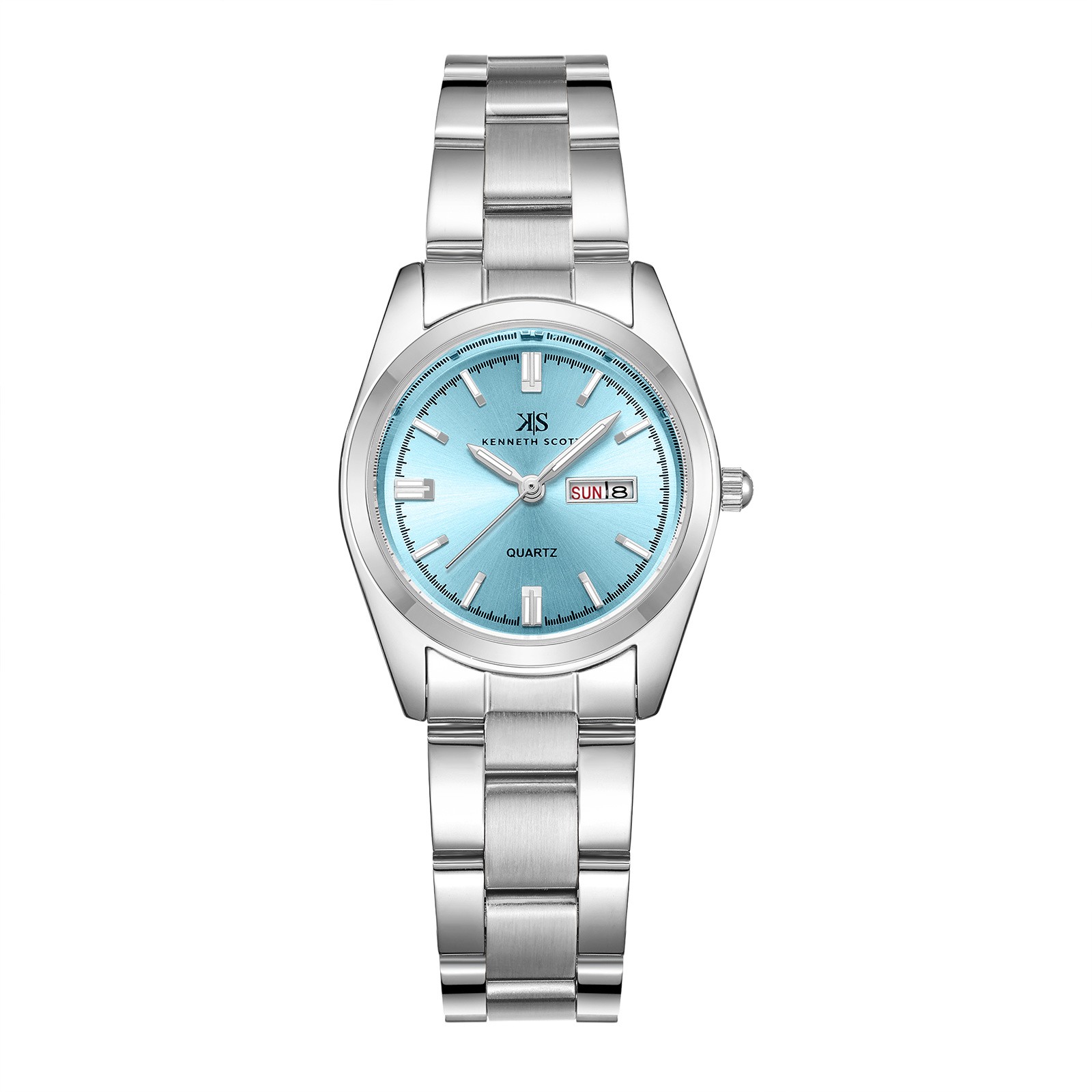 Kenneth Scott Women’s Analog Watch | Blue Dial, 30mm, 30 m (3 ATM)