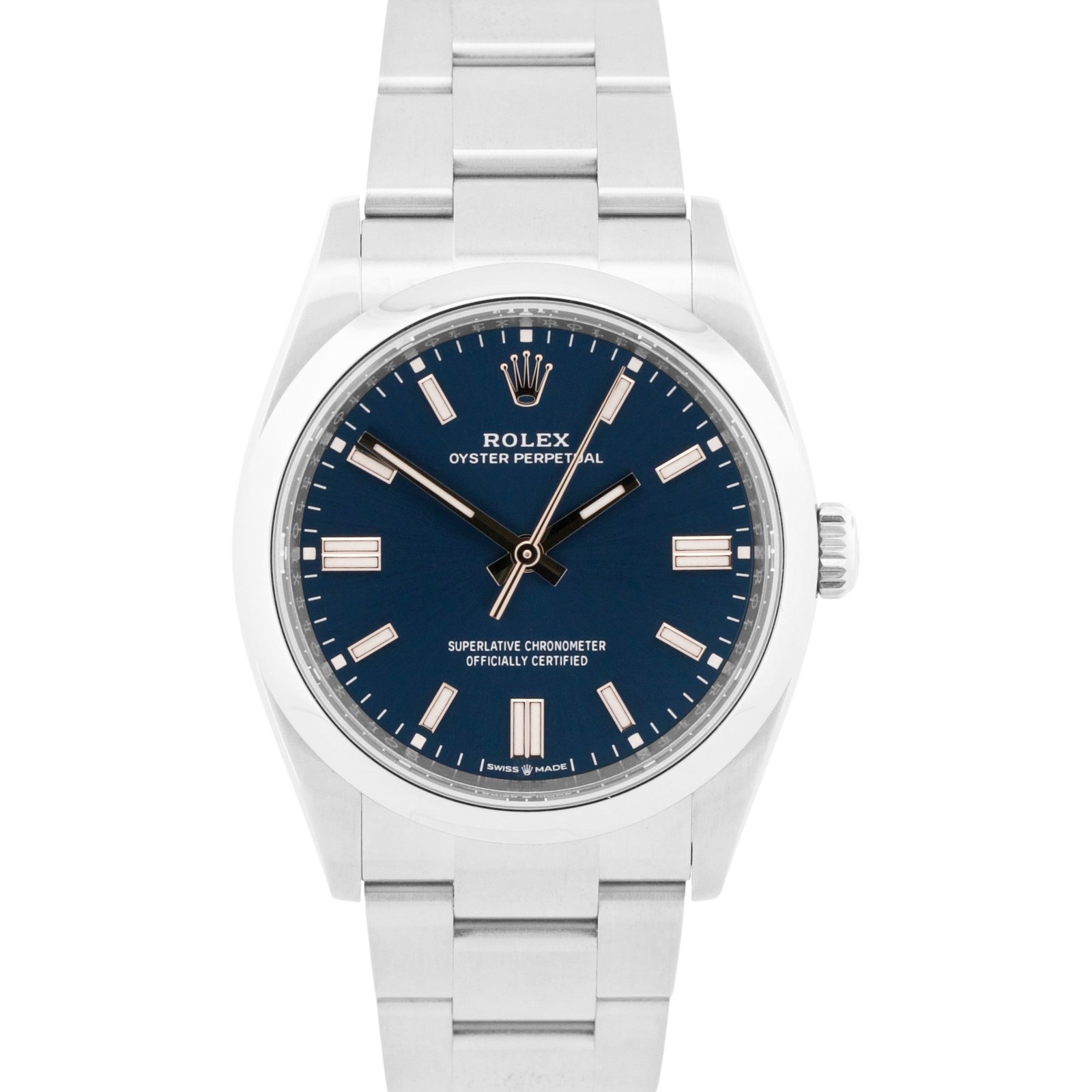 2025 PAPERS Rolex Oyster Perpetual BLUE 36mm Stainless Steel 126000 BOX