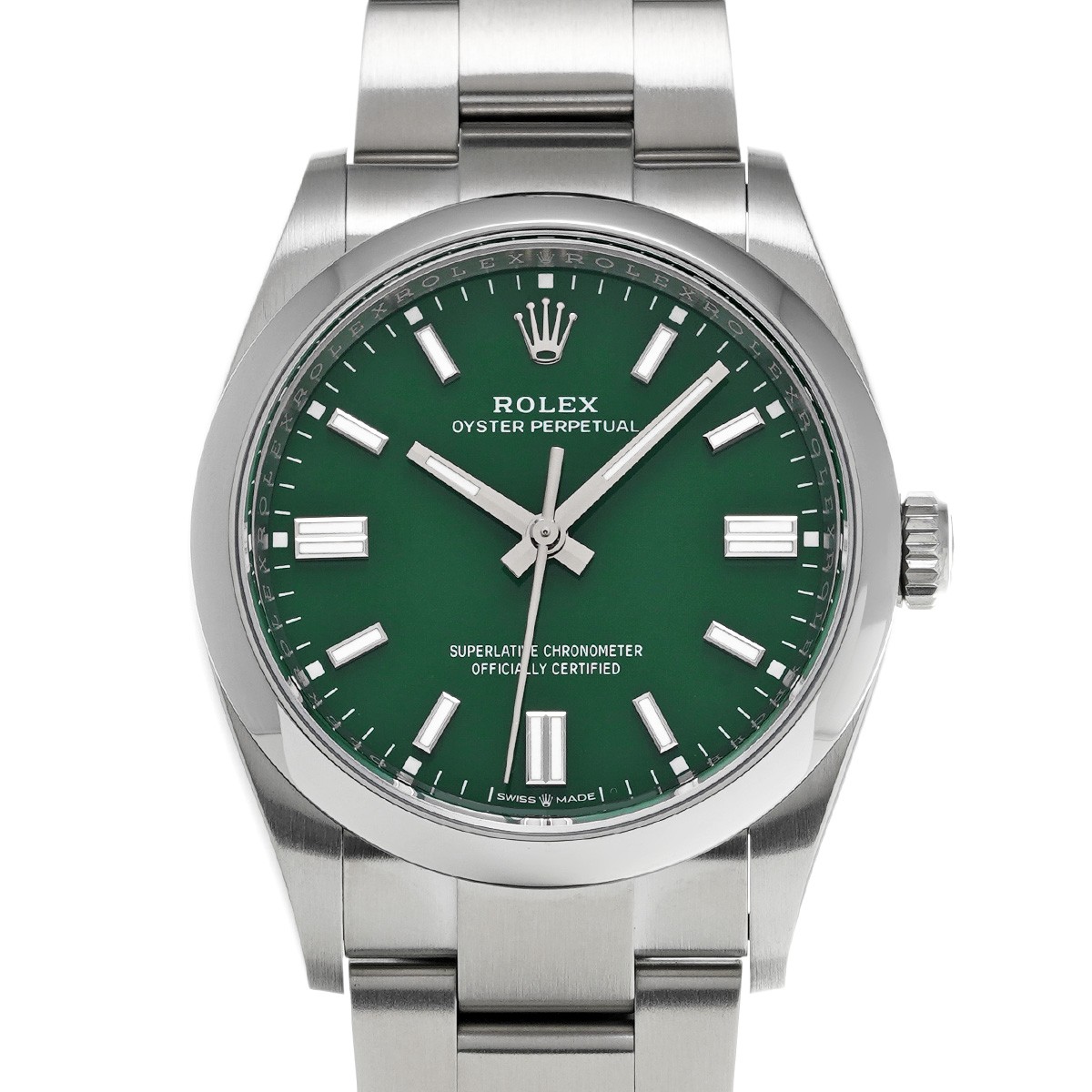 ROLEX Oyster Perpetual 36 126000 green WATCH 731208