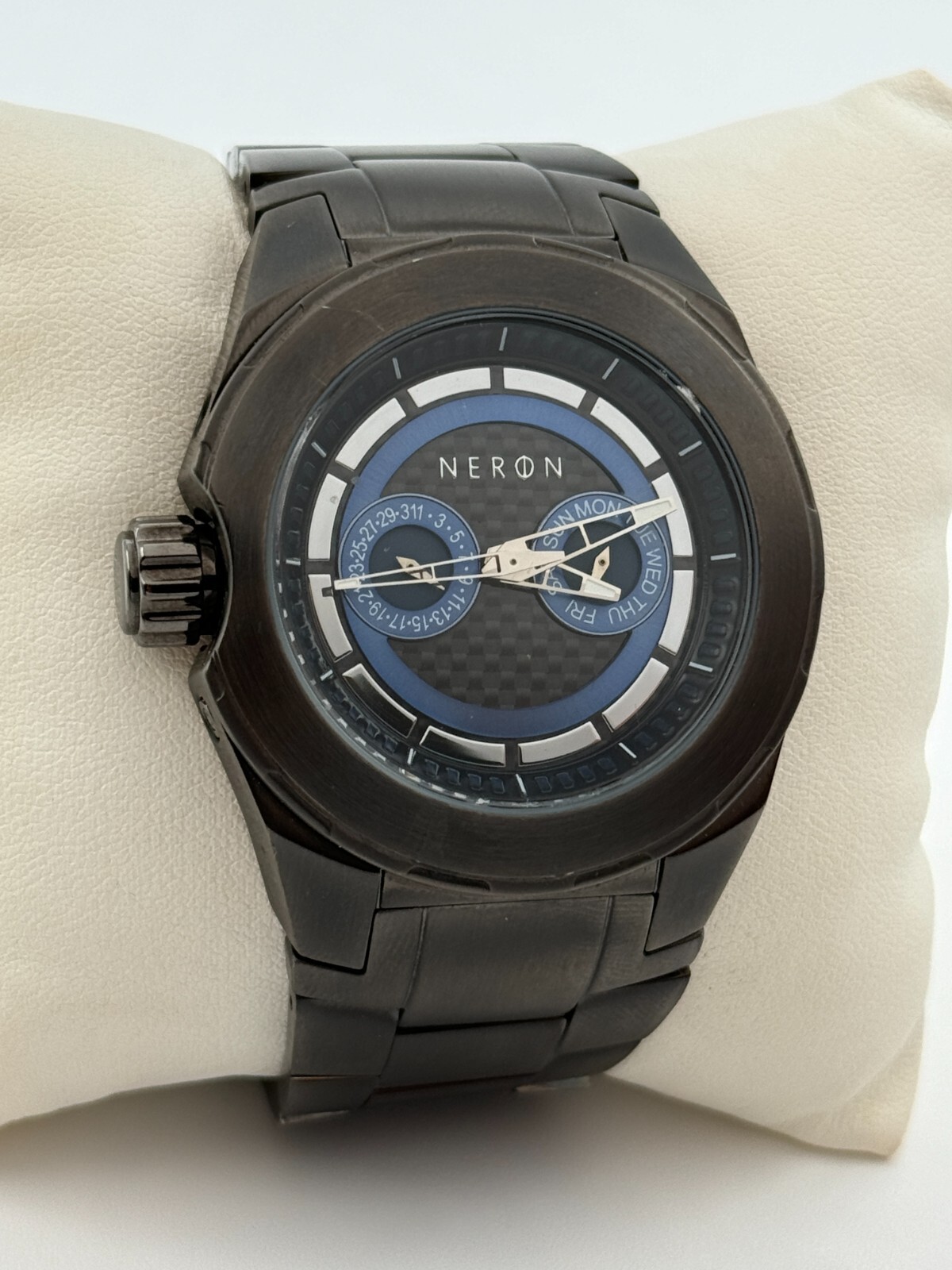 NERON Swiss Made Quartz Right Handed Watch Day-Date Model No. 82.695