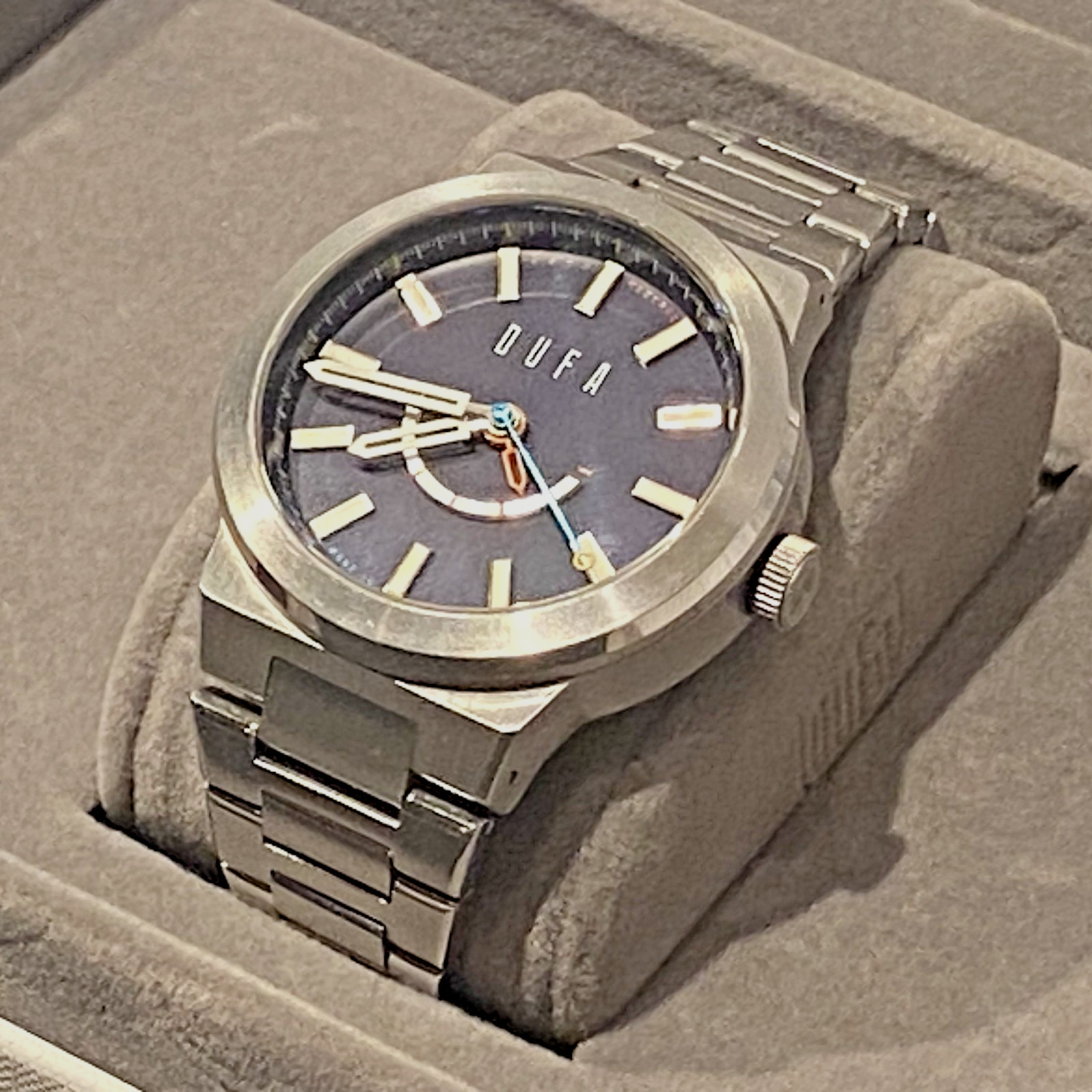 DuFa Gunter Automatic Watch DF-9039-55 43mm Case Power Reserve Made in Germany