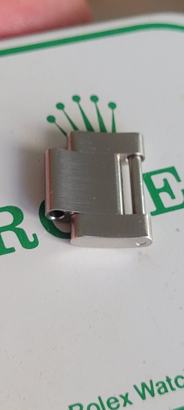 Rolex 100% genuine steel 15.5mm ,Solid center link ref. # 97200 shiny sides,Mint