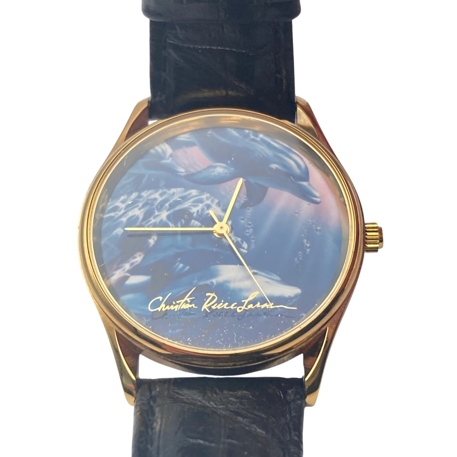 VTG Christian Riese Lassen Dolphin Women’s Watch 33mm – New Battery – Adjustable