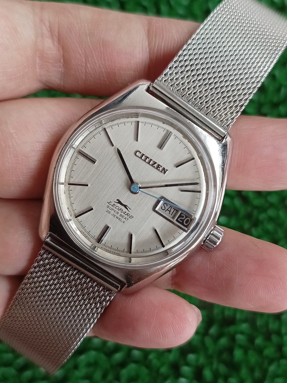 RARE VINTAGE CITIZEN LEOPARD SUPER BEAT AUTOMATIC 26 JEWELS GENT WATCH