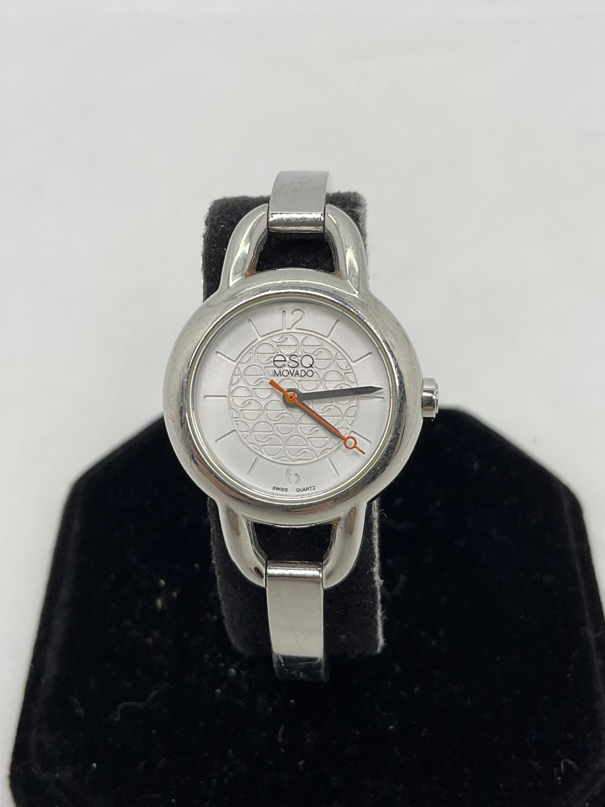 ESQ Movado Stainless Steel Swiss Quartz Movt. Wrist Watch (parts/repair)