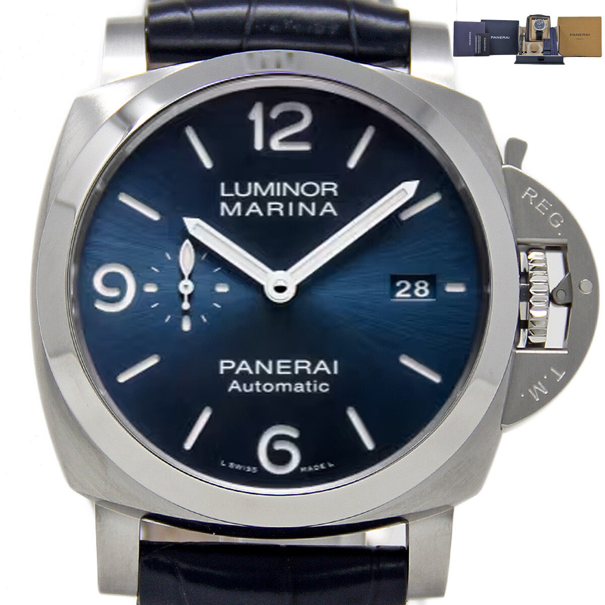 Panerai Luminor Marina NEW PAM 1313 PAM01313 BLUE *FACTORY WARRANTY 2024* #PM32