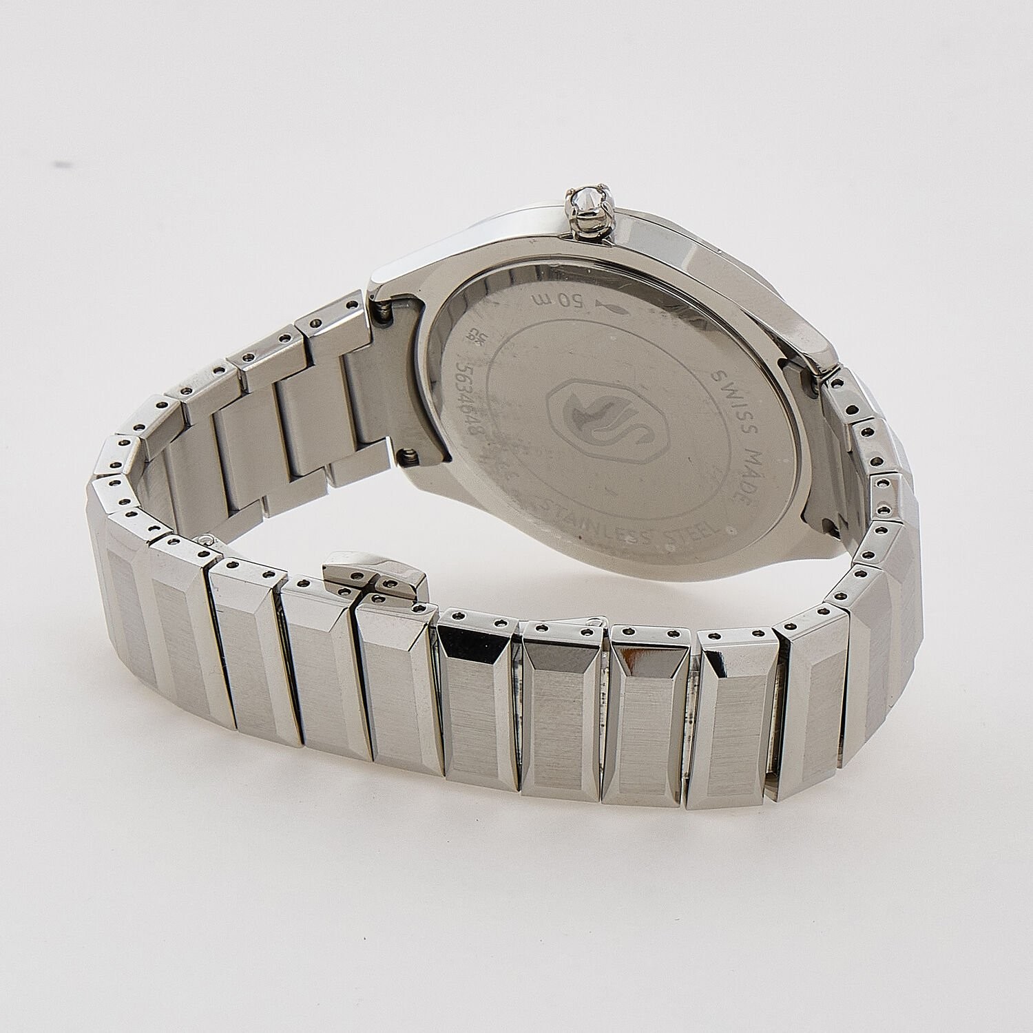 Swarovski Dextera Silver Bracelet Watch 37mm Swiss Made 5634648 Ladies