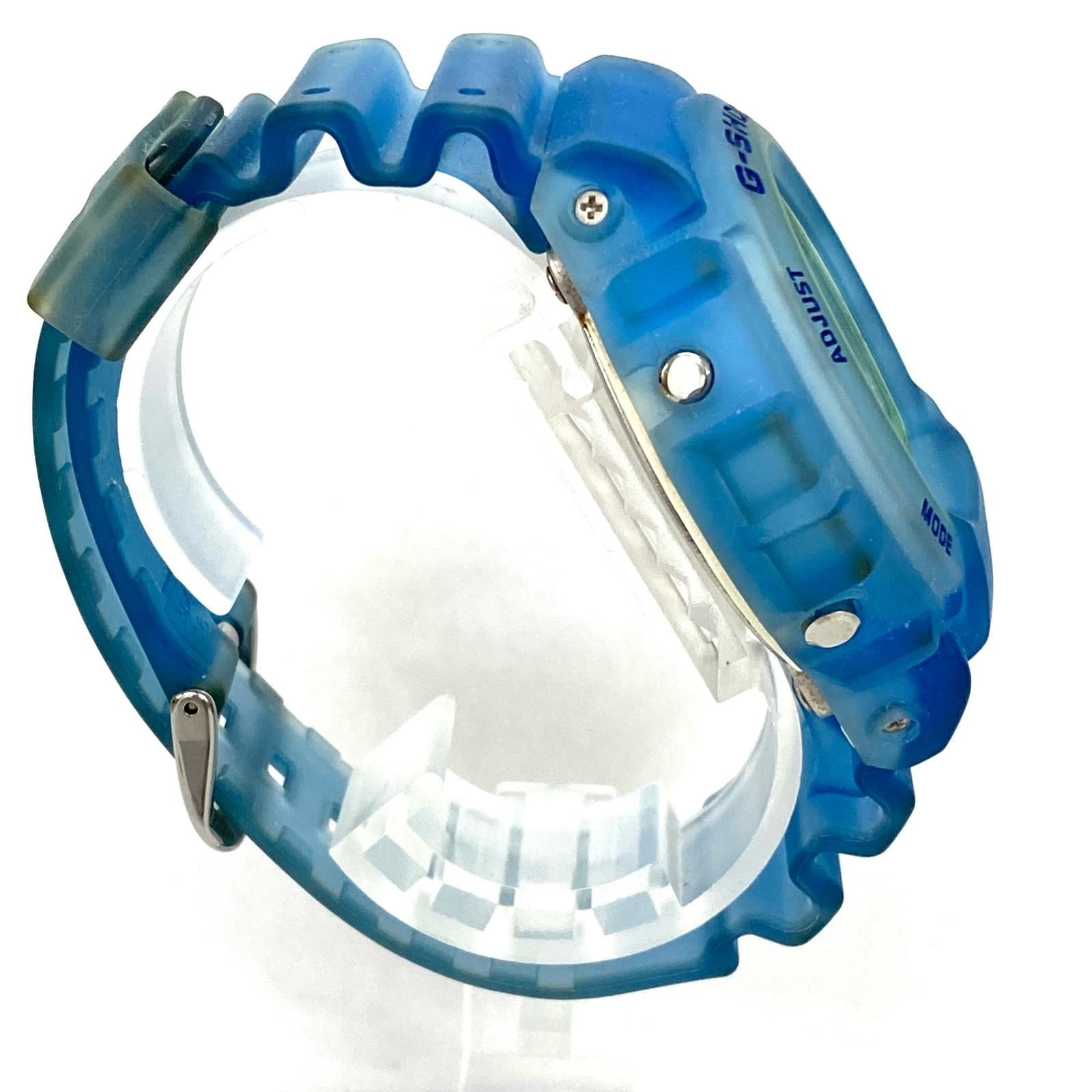 CASIO G-SHOCK DW-6900LS-2JF Light Blue Skelton DIgital Watch Used Japan