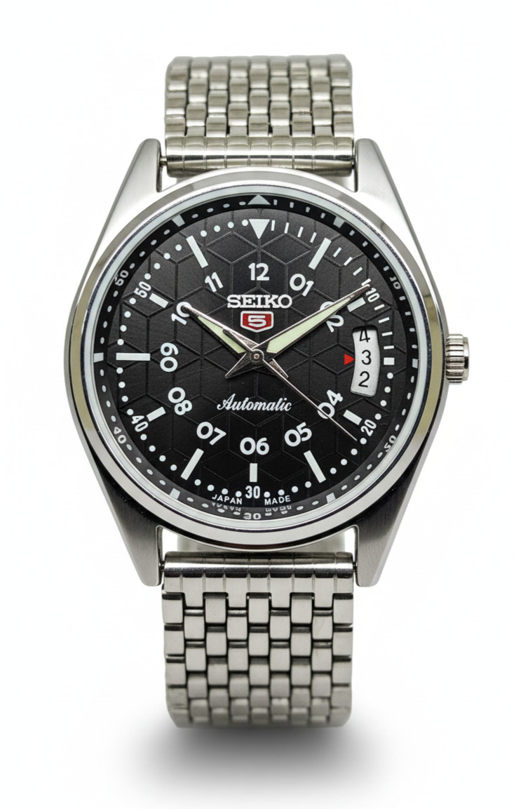 Refurbished Automatic Men’s Watch Day Date | Classic Vintage Style | Steel Strap