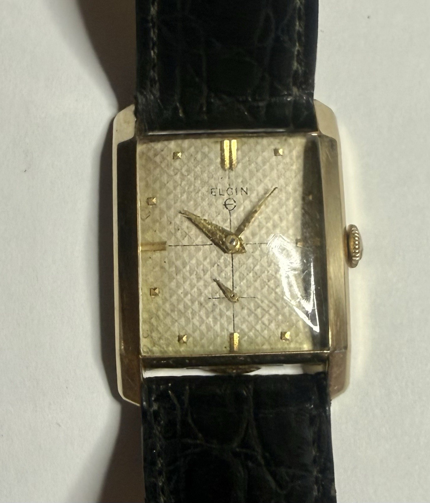 VTG SWISS MEN’S 17’J ELGIN 10K GOLD FILLED WRISTWATCH MODEL 887 RUN
