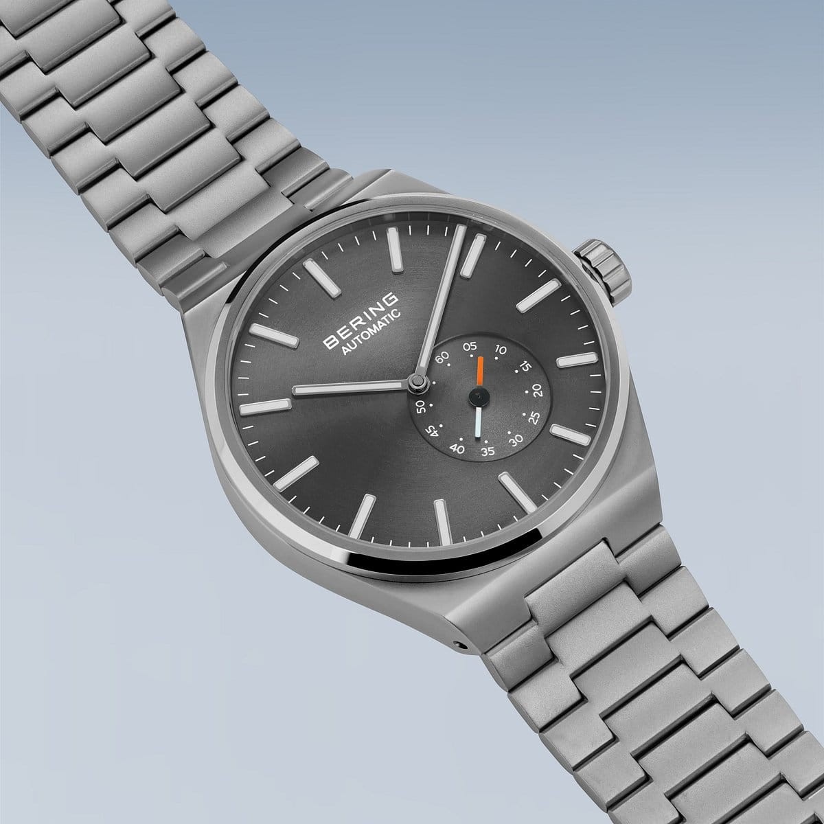 Bering Time – Automatic – Mens Classic Brushed Grey Watch – 19441-777