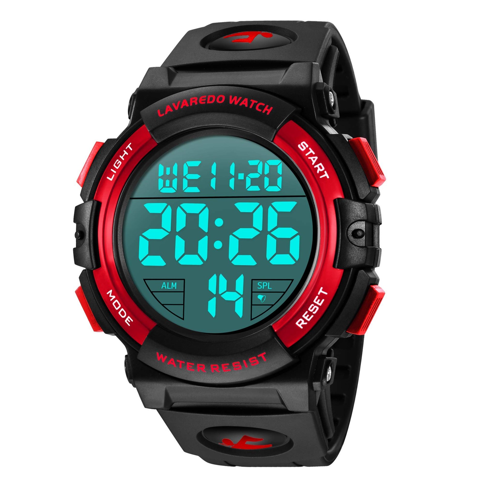 L LAVAREDO Mens Digital Watch Sports Military Watches Waterproof Outdoor Chro…