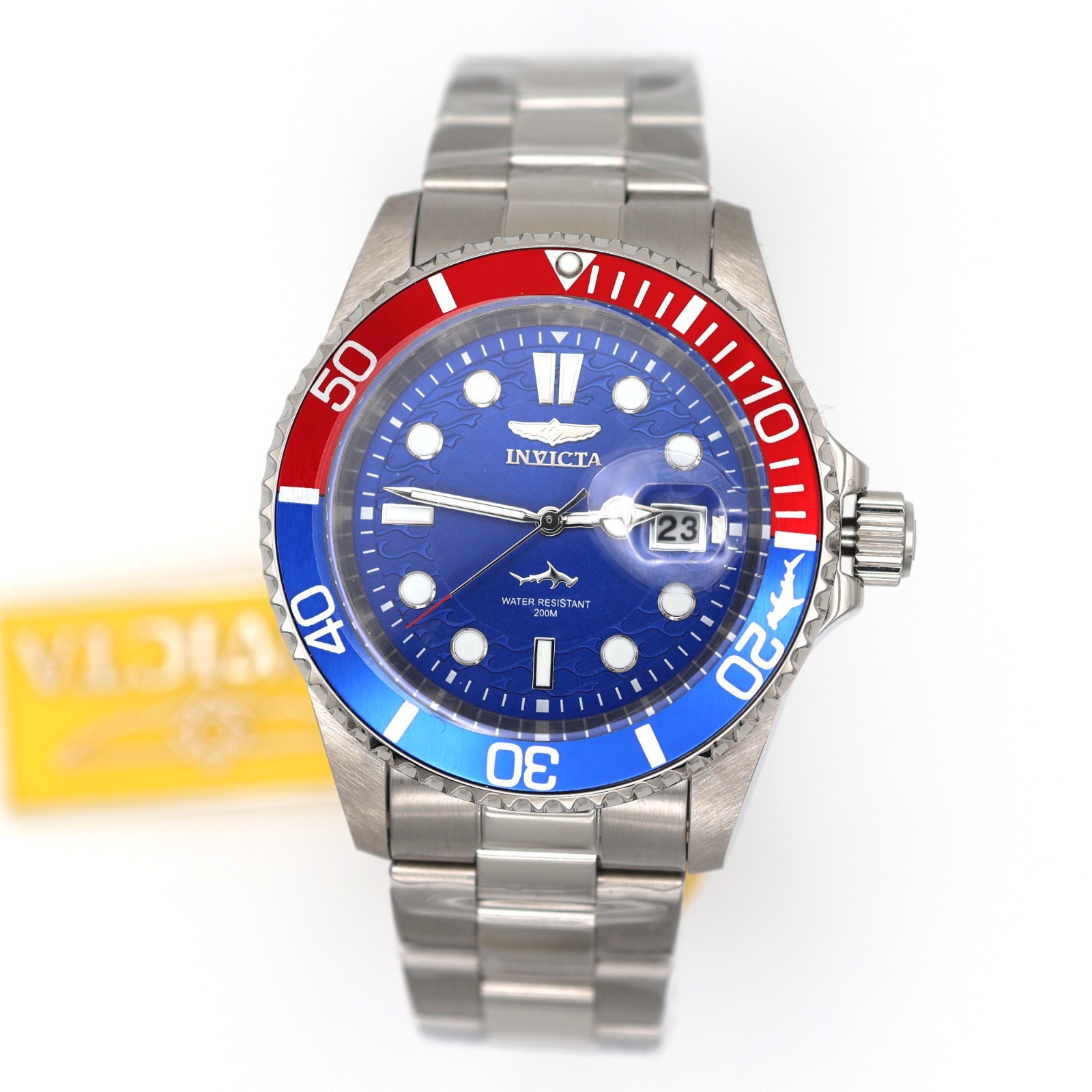 Invicta Pro Diver 44mm 50831 Stainless Steel Blue Dial 200M Diver Watch