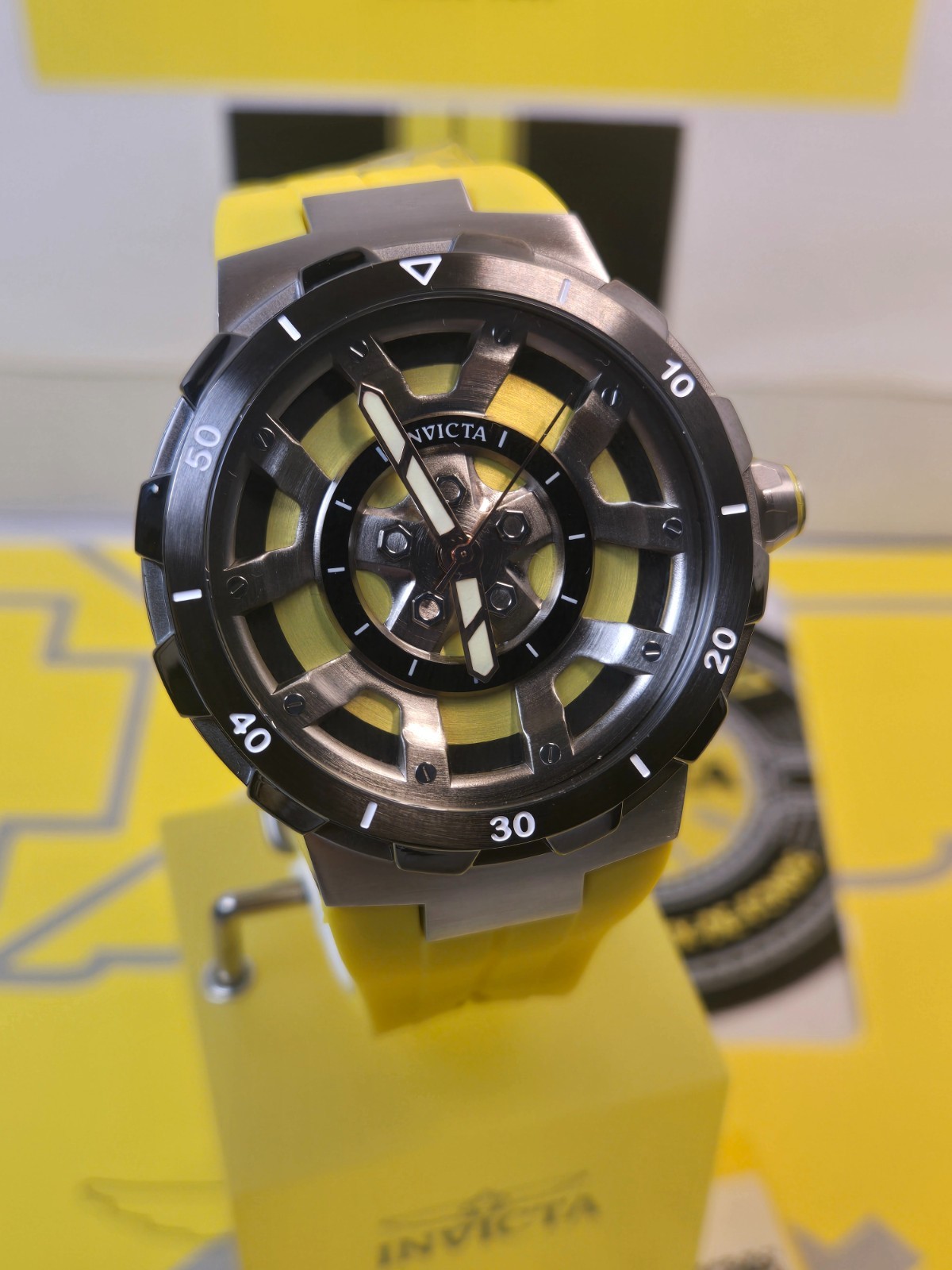 Invicta Special Edition Replica Racing Car w/ Invicta 44mm “Wheel” Watch Bundle!