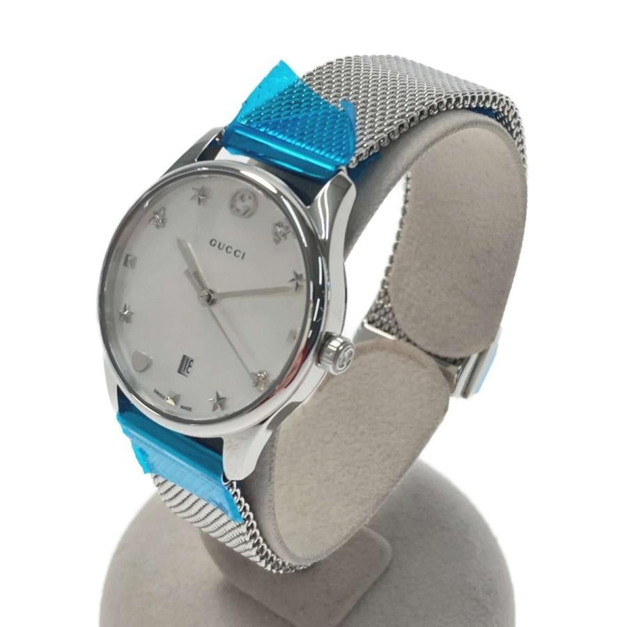 GUCCI G-TIMELESS Collection 18260268 White Pearl Quartz Women’s Boxed From JAPAN