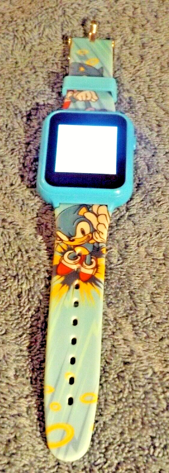 Sega Sonic The Hedgehog Interactive Kid’s Watch Blue Accutime Camera Games Video