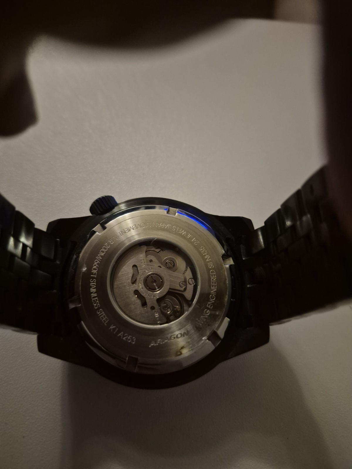 ARAGON Divemaster EVO IP Black 45mm Automatic Abalone NH35 24 Jewels