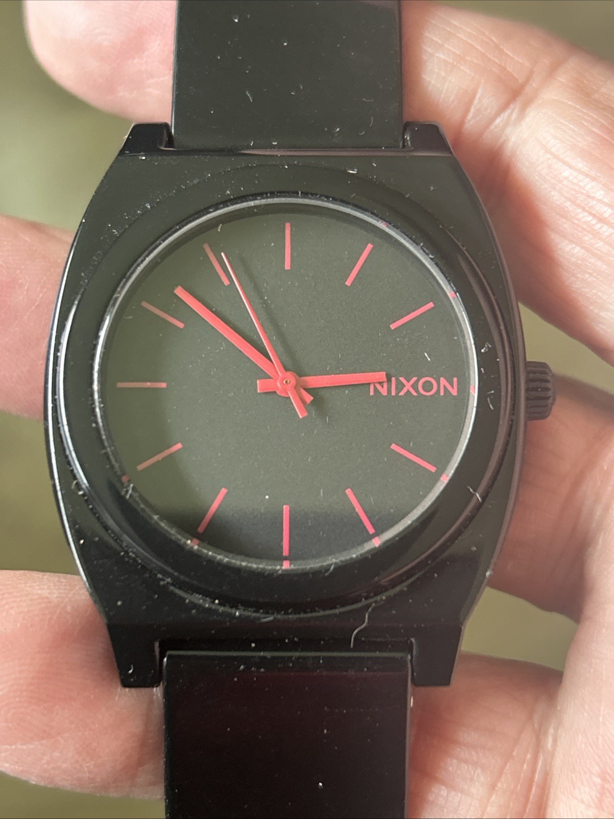Nixon Time Teller Minimal Unisex Watch 39MM Black Dial Black Bands New Battery