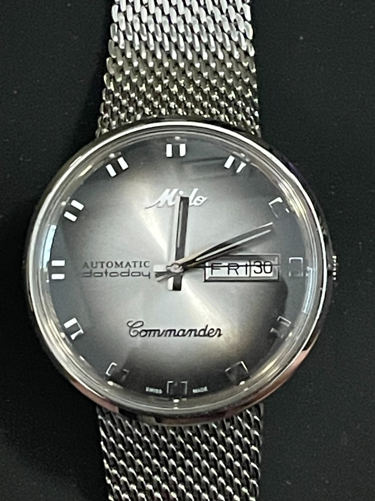 Mido Commander Shade Limited Edition 37mm SS Mesh Men’s Watch M8429.4.27.11