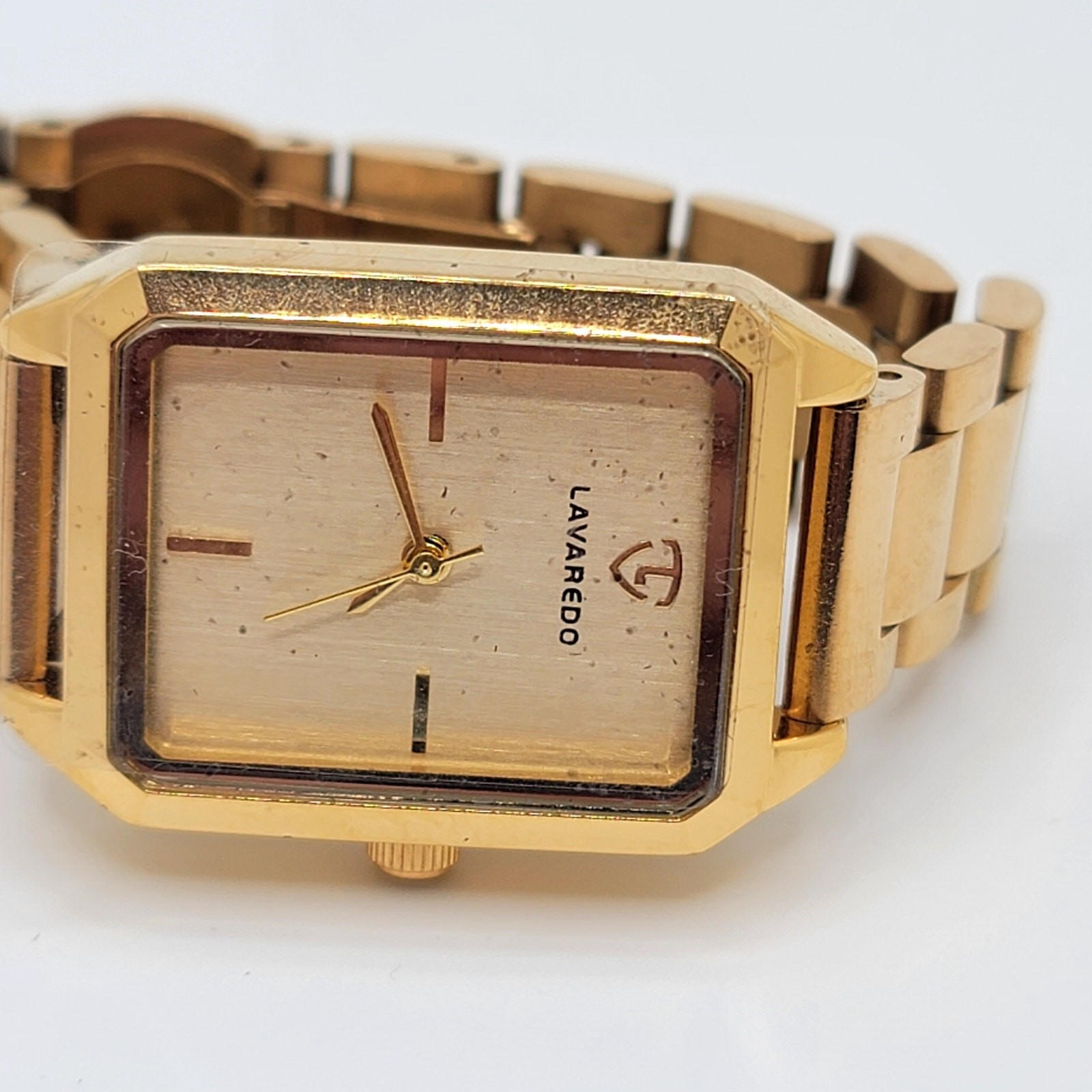 Lavaredo Gold-Tone Rectangular Quartz Bracelet Watch (new)