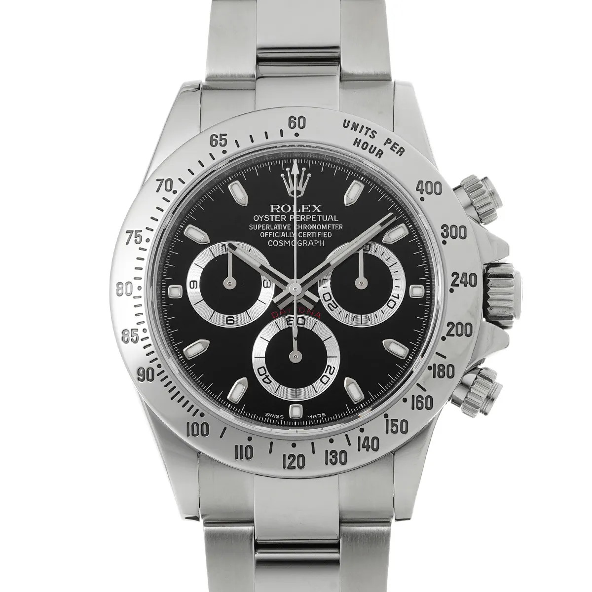 Rolex Cosmograph Daytona 116520 40mm Stainless Steel Black Wristwatch #WW6083