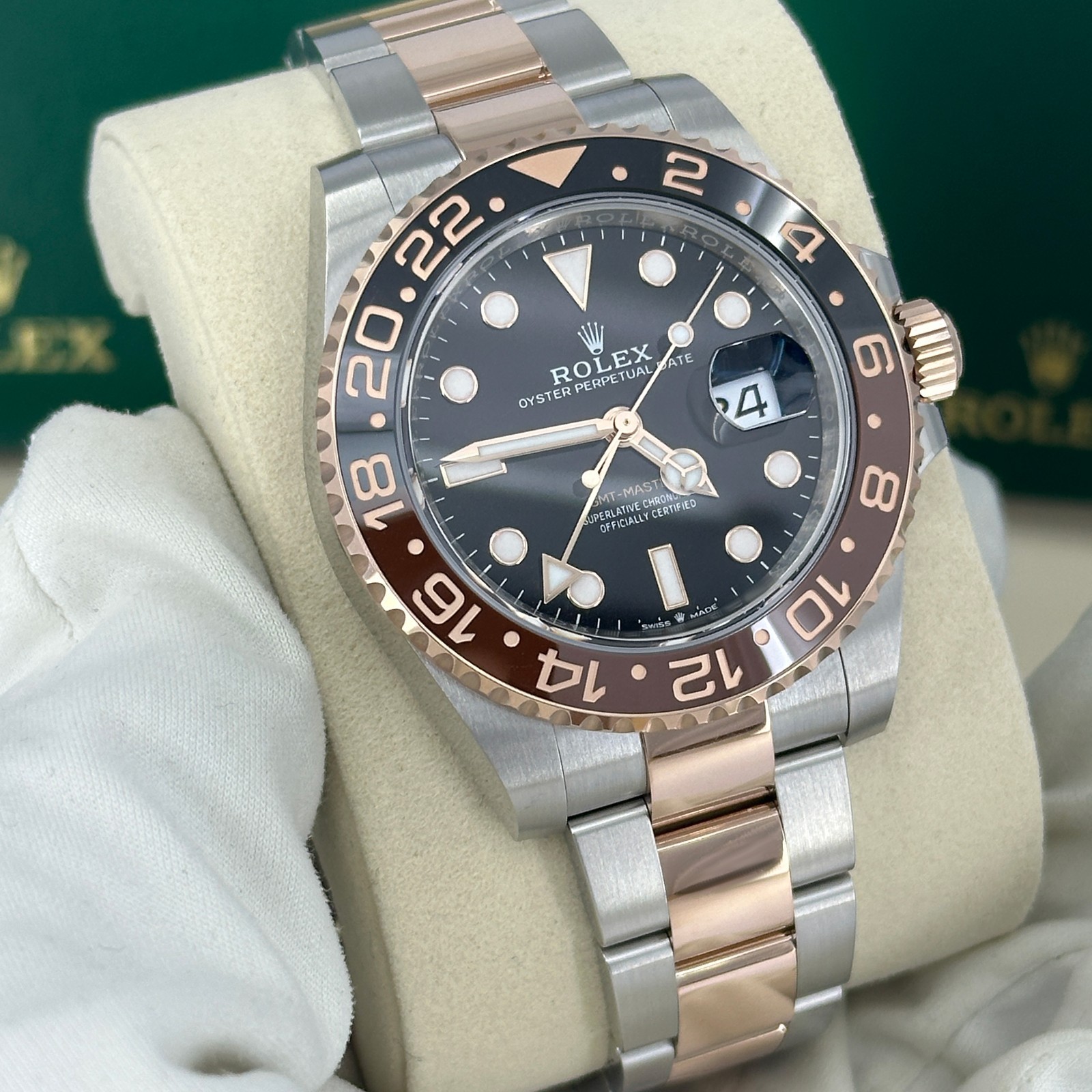 Rolex GMT-Master II ROOTBEER, Black Dial 40mm, Oyster 126711CHNR-0002 Mint 2024