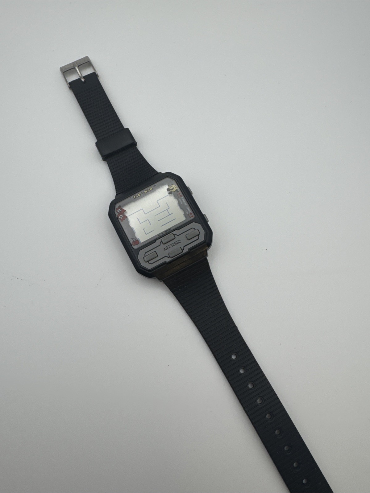 1982 Pac-Man Midway Nelsonic Berger Vintage Game Watch For Parts Not Working
