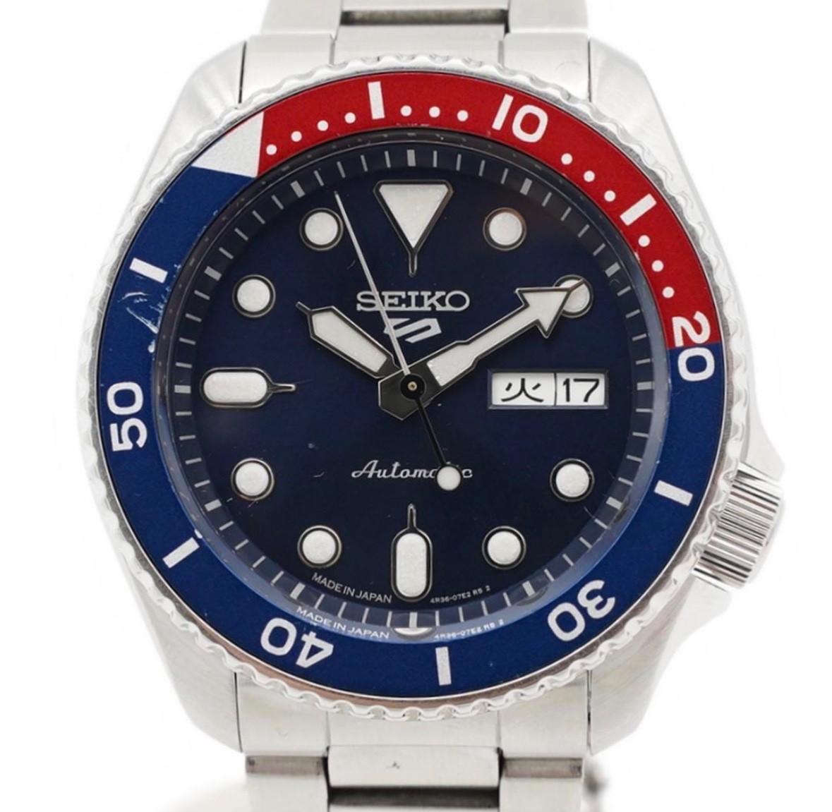 SEIKO 5 Sports SBSA003 Automatic Day-Date Blue Dial Men’s Watch Made in Japan