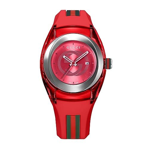 [Gucci] Watch SYNC OUTLET Black Plain Box Included YA137303 Red