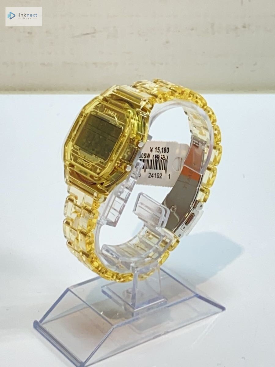 TIMEX x BEAMS INDIGLO Digital Quartz Clear Yellow Men’s Watch