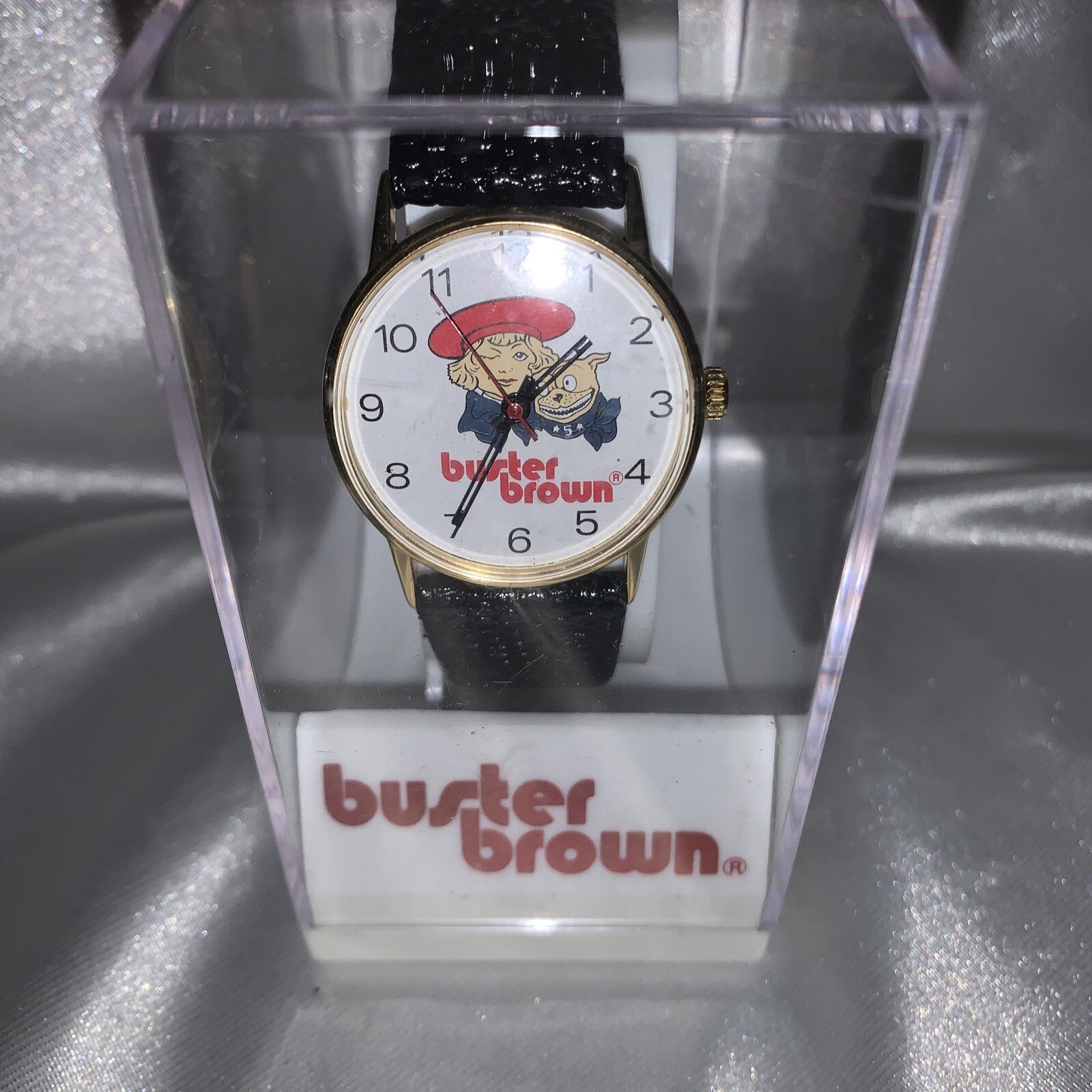 Vintage Buster Brown Character Mechanical Wind Up Watch in Original Case RARE
