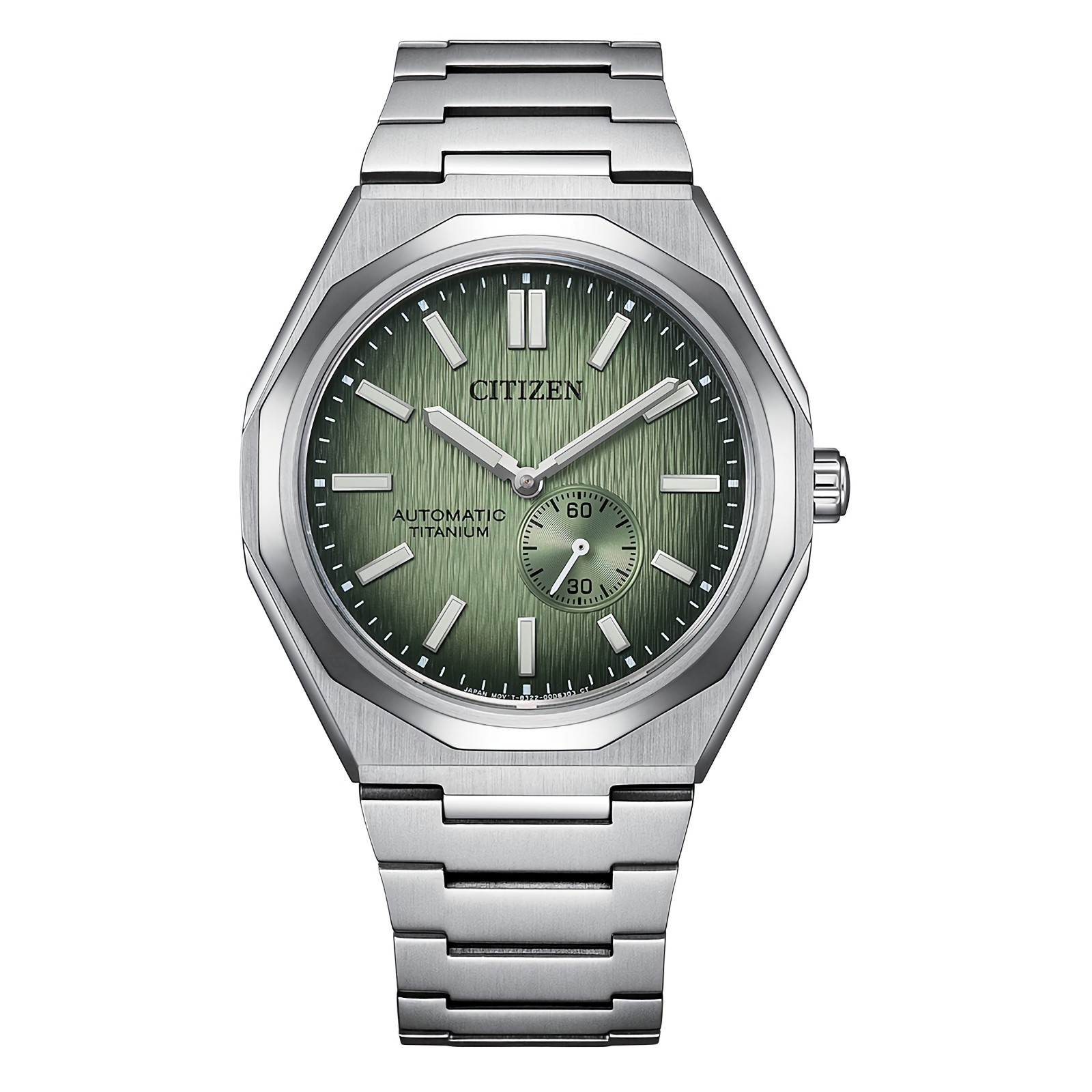 CITIZEN Zenshin 60 NK5020-58X Automatic Green Dial Super Titanium Men’s Watch