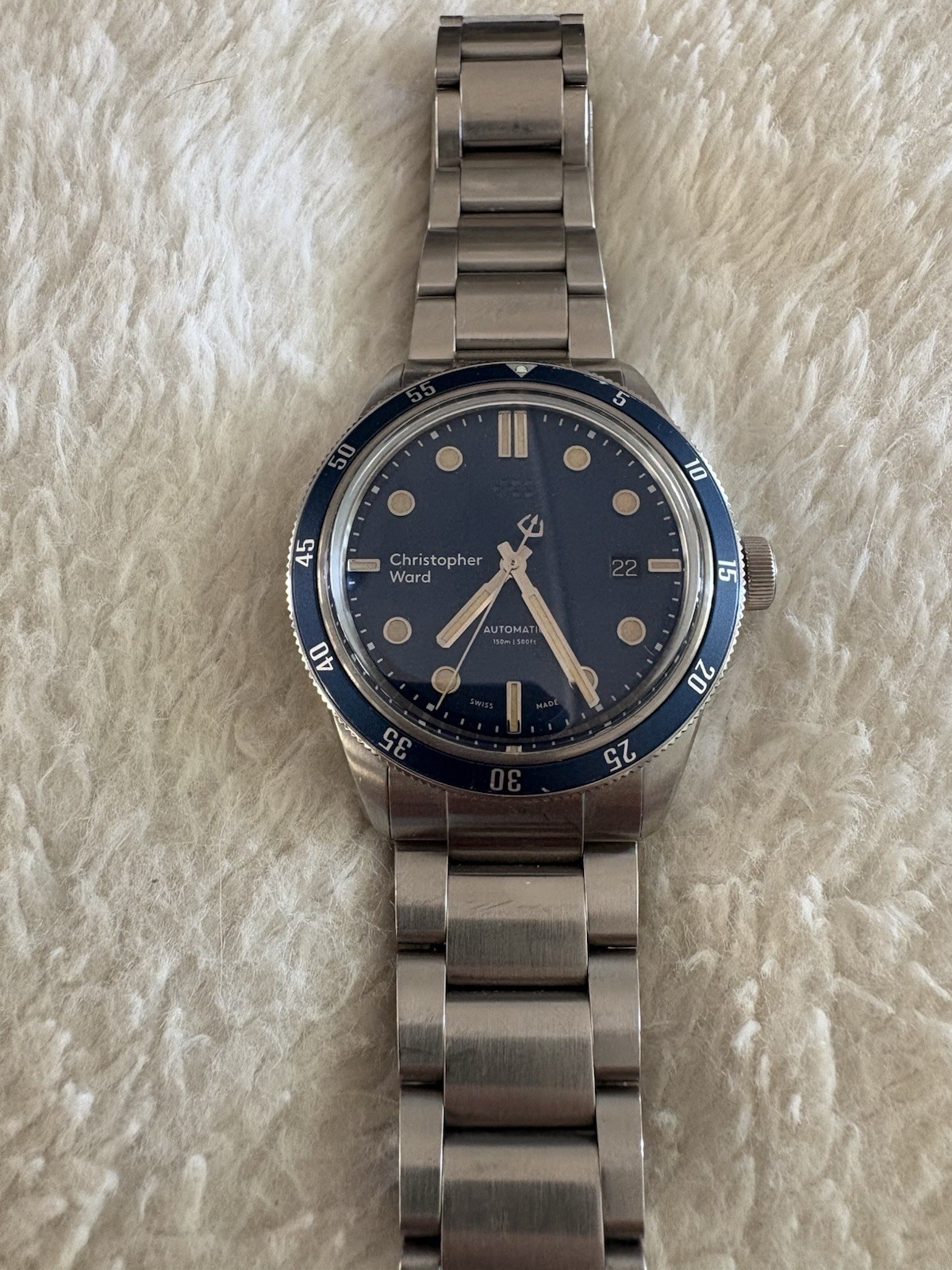 Christopher Ward C65 Trident Automatic Blue Dial 41mm – Stainless Steel Bracelet