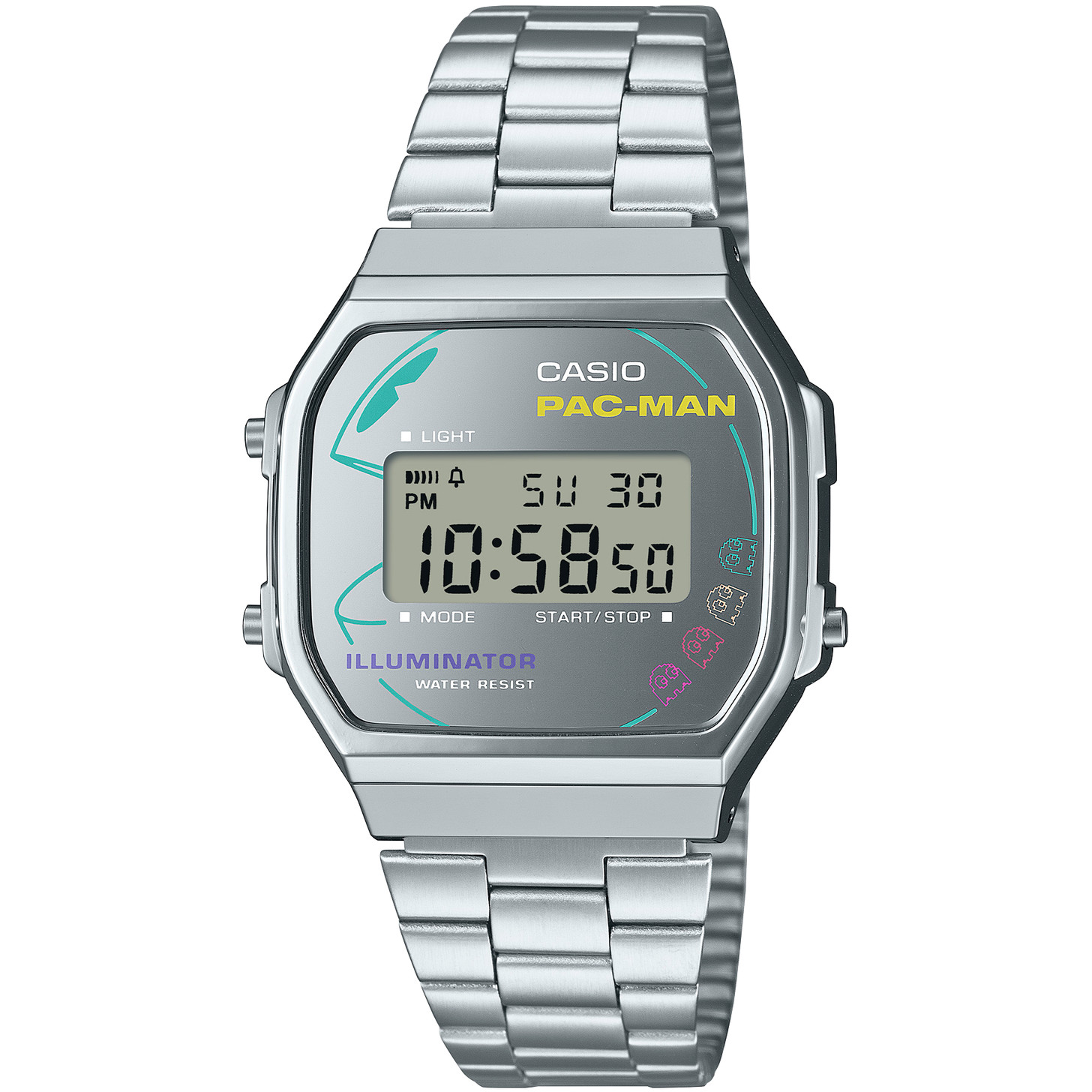 CASIO CLASSIC A168WEPC-7AJR PAC-MAN Collaboration Limited Digital Watch 36.3mm