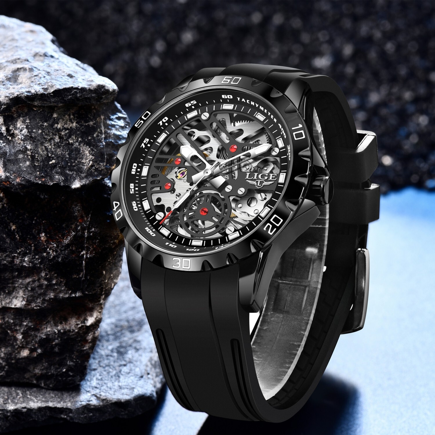 Luxury Men Watch Automatic Mechanical Luminous Waterproof Sport Man Wristwatch