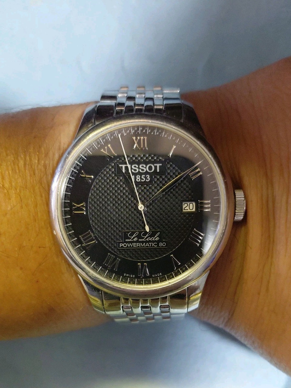 Men’s Tissot Le Locle Powermatic 80 Black Dial T006.407.B Watch