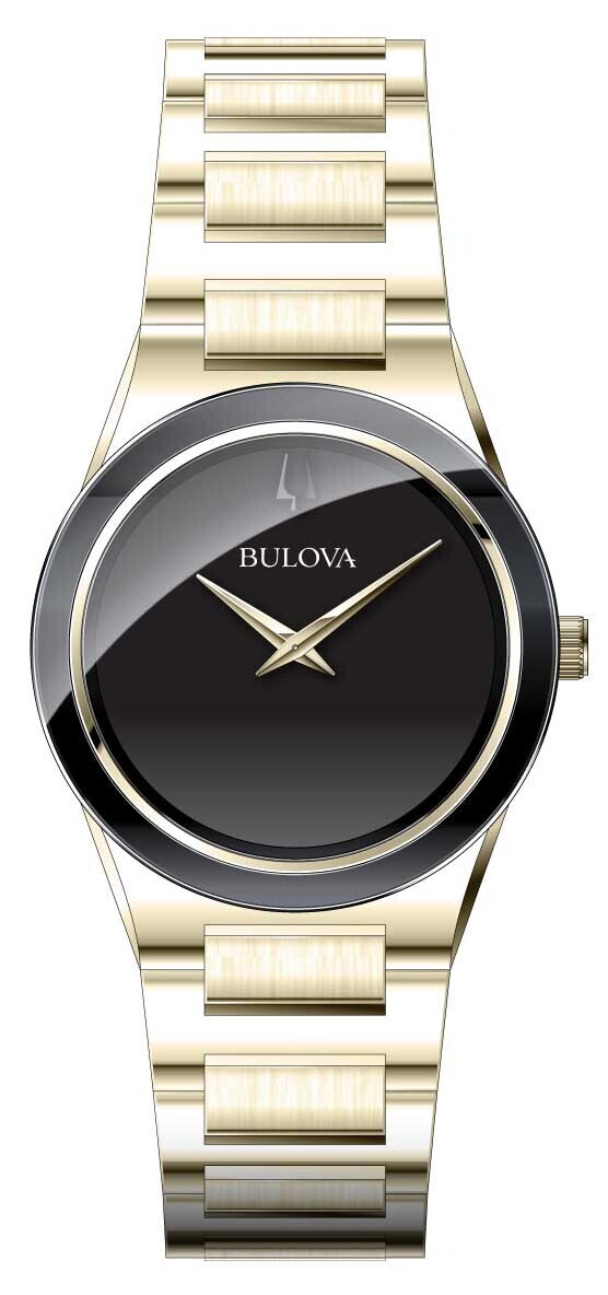 Bulova Men’s Modern Slim Movement Quartz Gold Stainless Steel Watch 41 MM 97A183