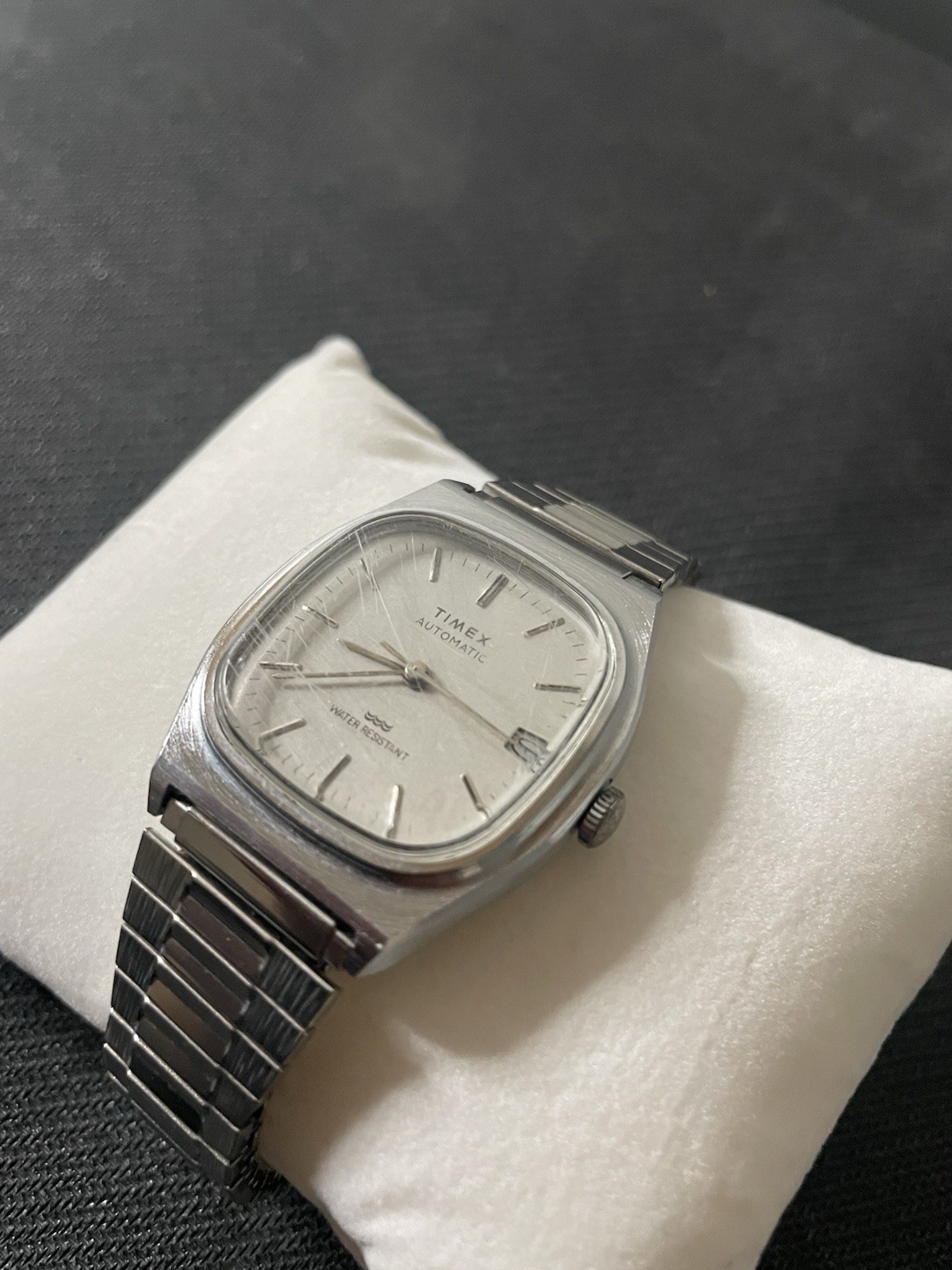 34mm Timex Automatic 1983 E-Line Reissue Stainless Steel Wristwatch Pre-Owned