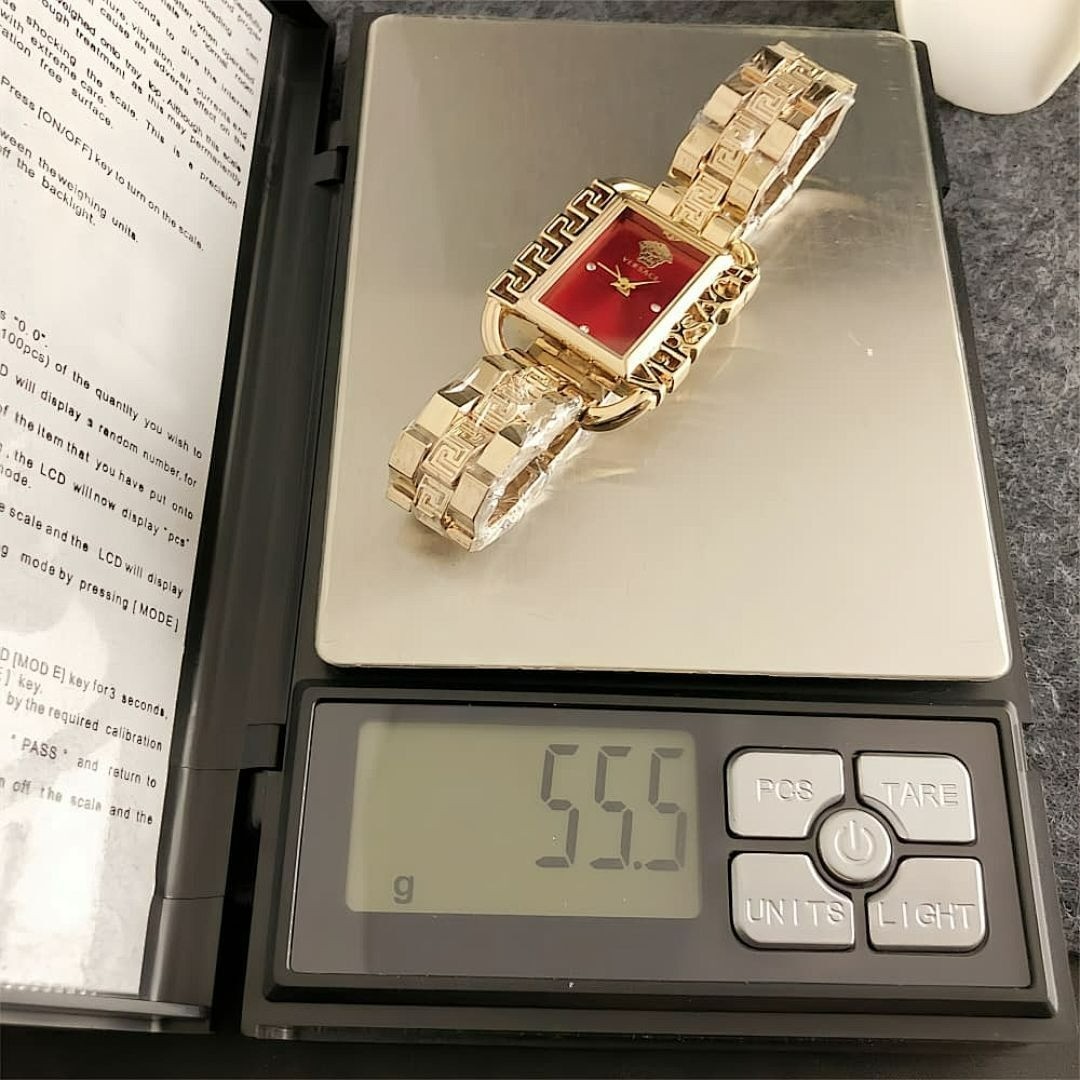 Versace Quartz Watch – Small Square Dial 29mm – Alloy Wristband with Box TaxFree