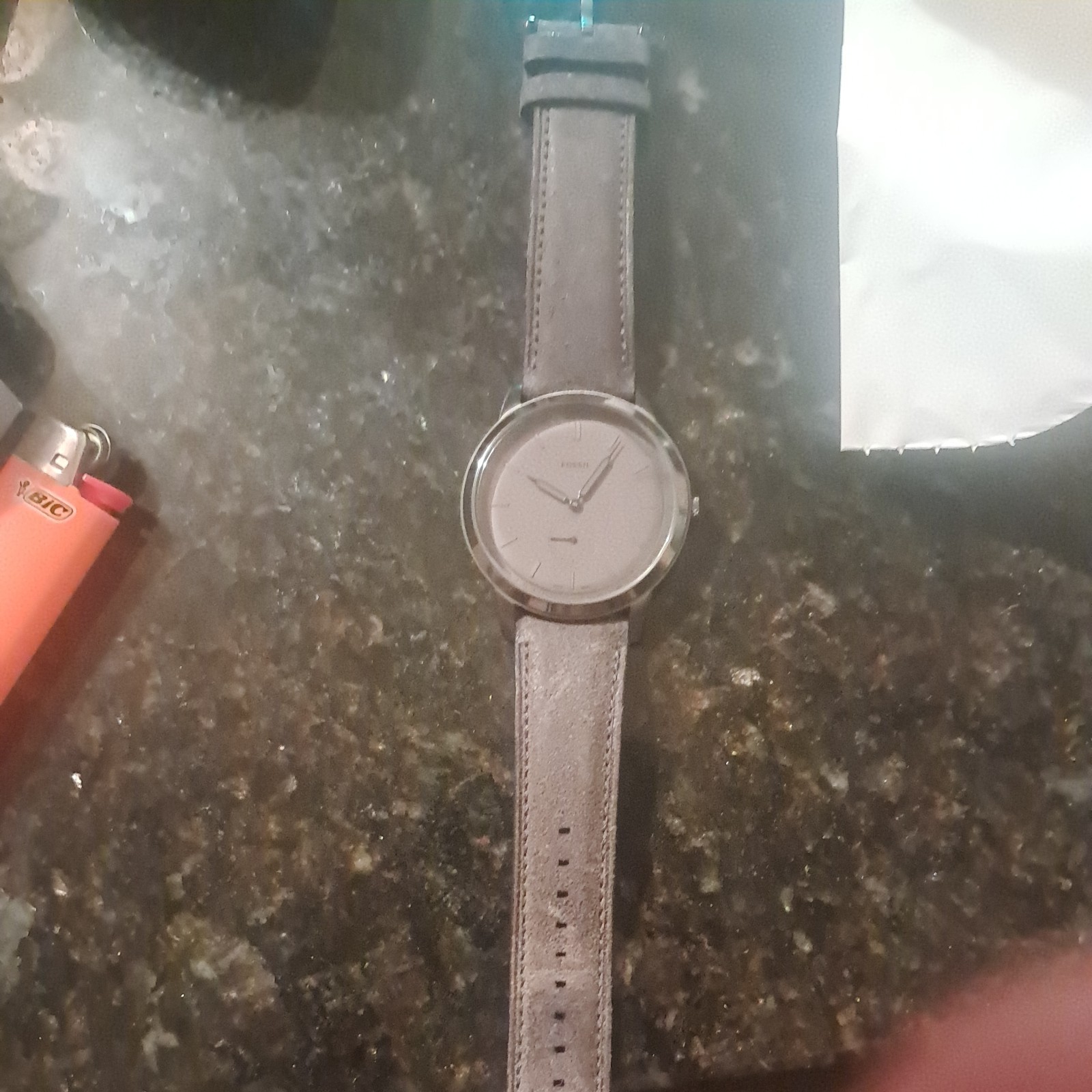 Fossil Watch Light Grey Perfect Condition Never Worn No Box