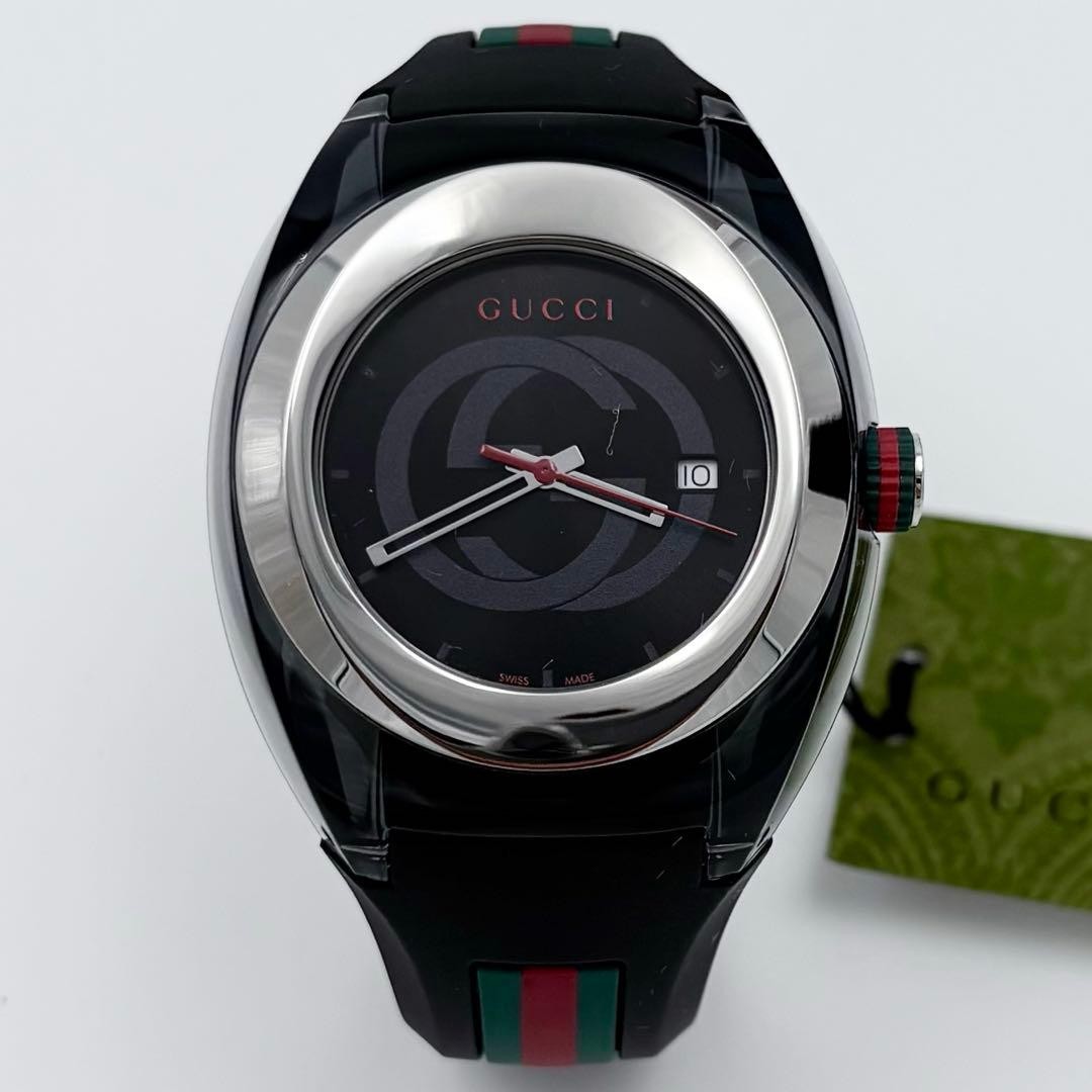Unused Gucci sink interlocking G rubber YA137101